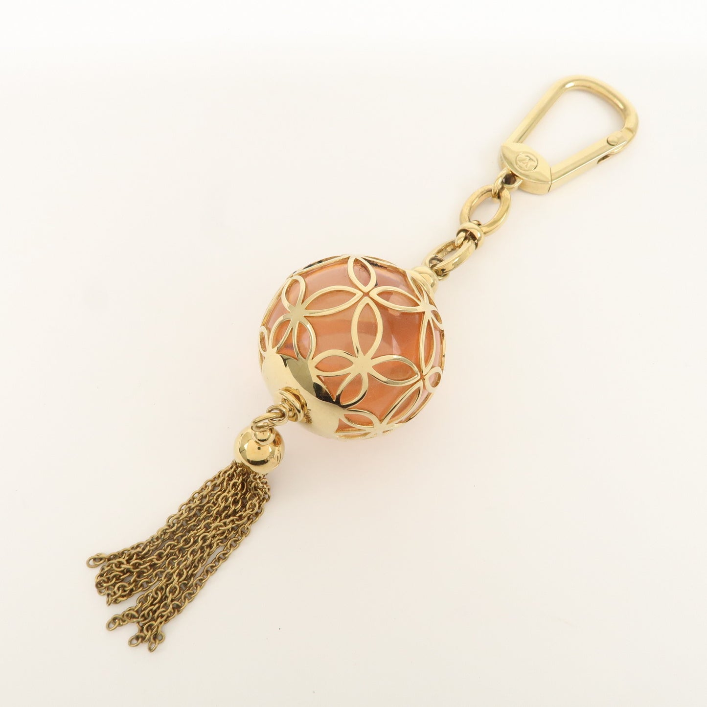 Louis Vuitton Porte Cles Ice Ball Key Charm Clear Rose M66779