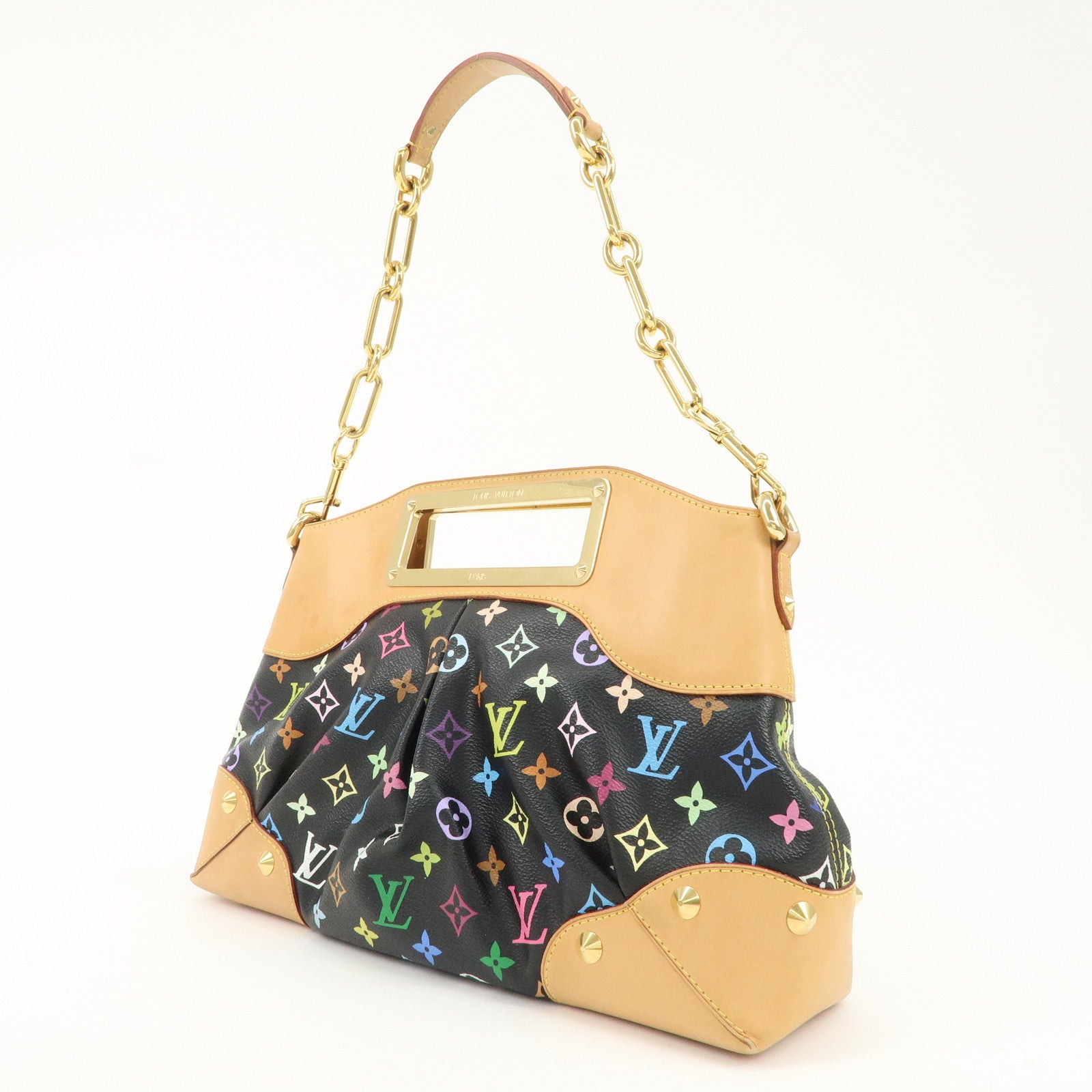 Louis Vuitton Monogram Multi Color Judy MM 2Way Bag Noir M40256 Used