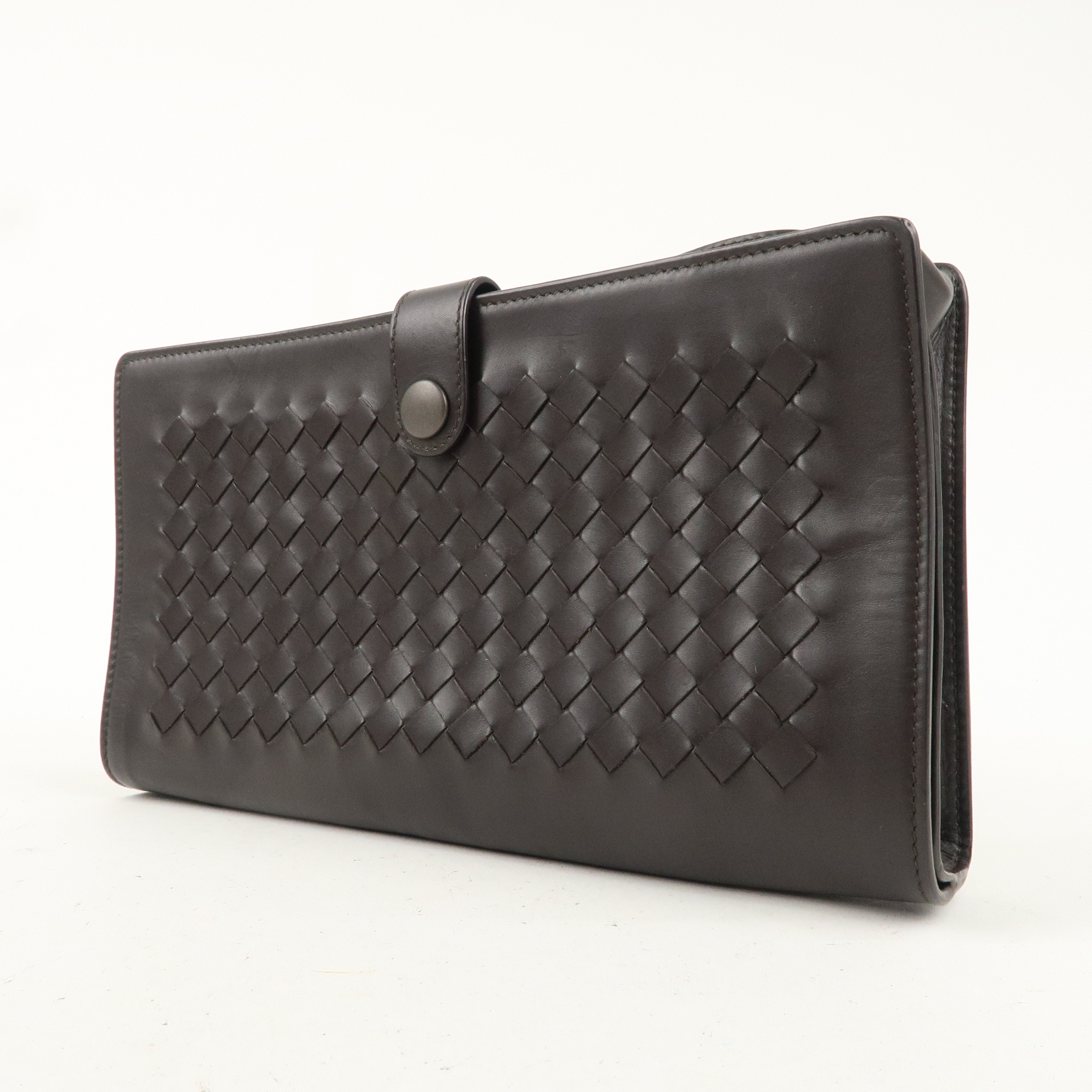 BOTTEGA VENETA Intrecciato Leather Second Bag Clutch Bag