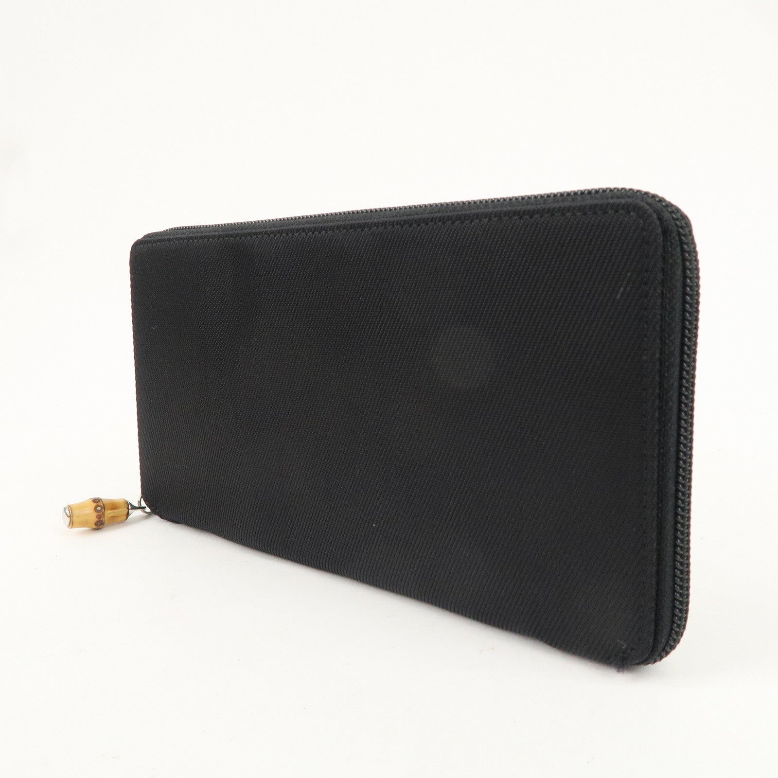 GUCCI Bamboo Nylon Zippy Round Long Wallet 035.2184.1885.5