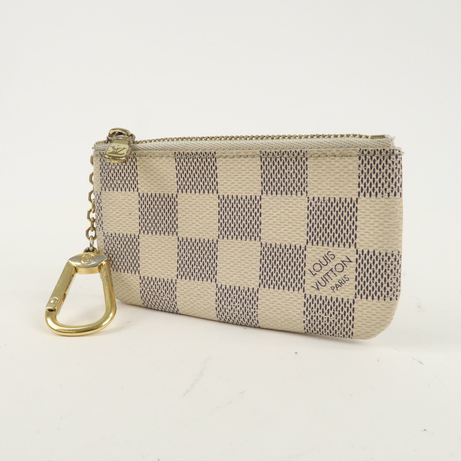 Louis Vuitton Damier Azur Pochette Cles Coin Case N62659