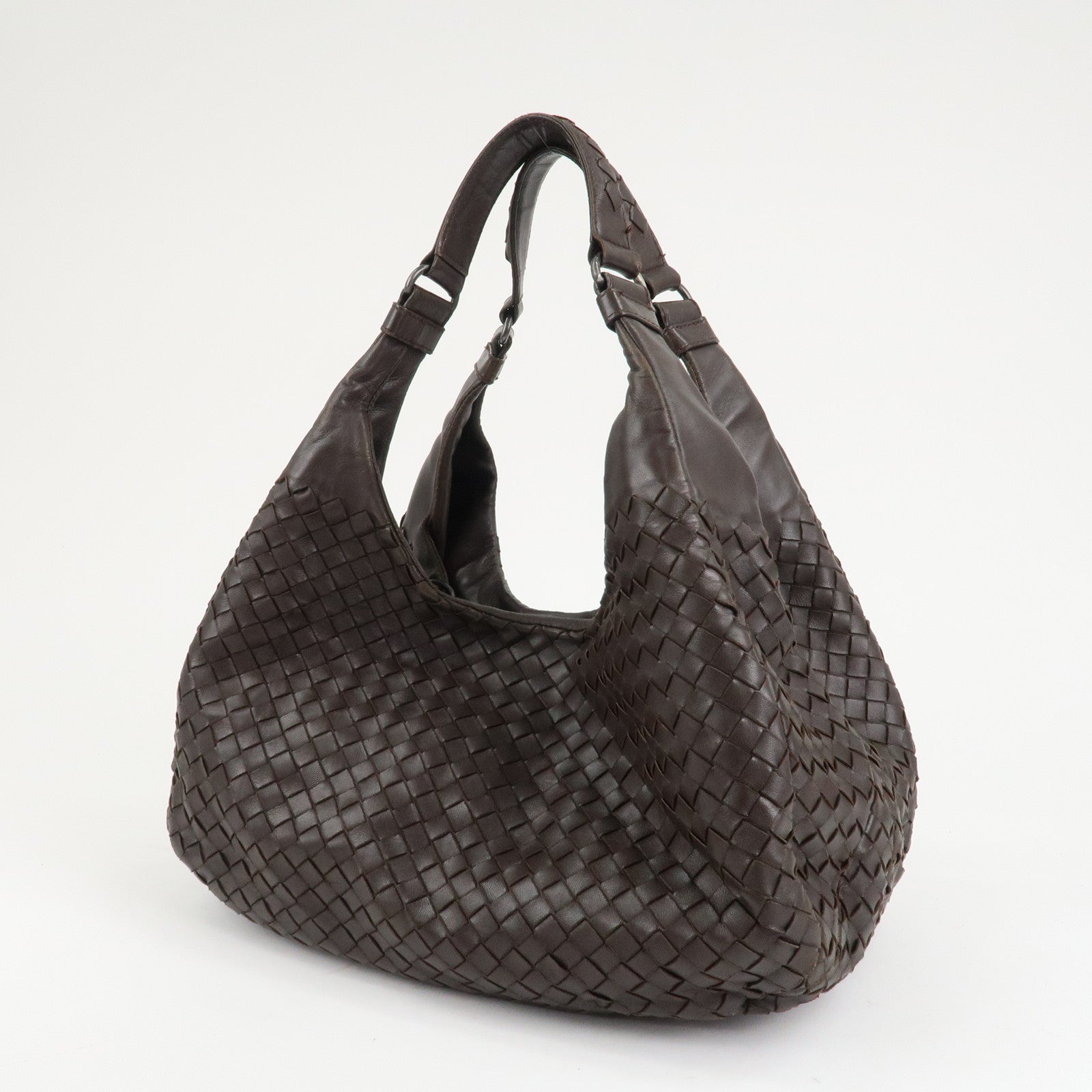 BOTTEGA VENETA Intrecciato Campana Medium Shoulder Bag 125787 Used