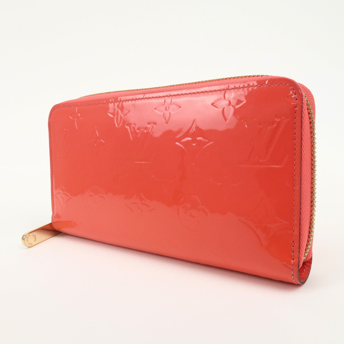 Louis Vuitton Monogram Vernis Zippy Long Wallet Poppy Petal