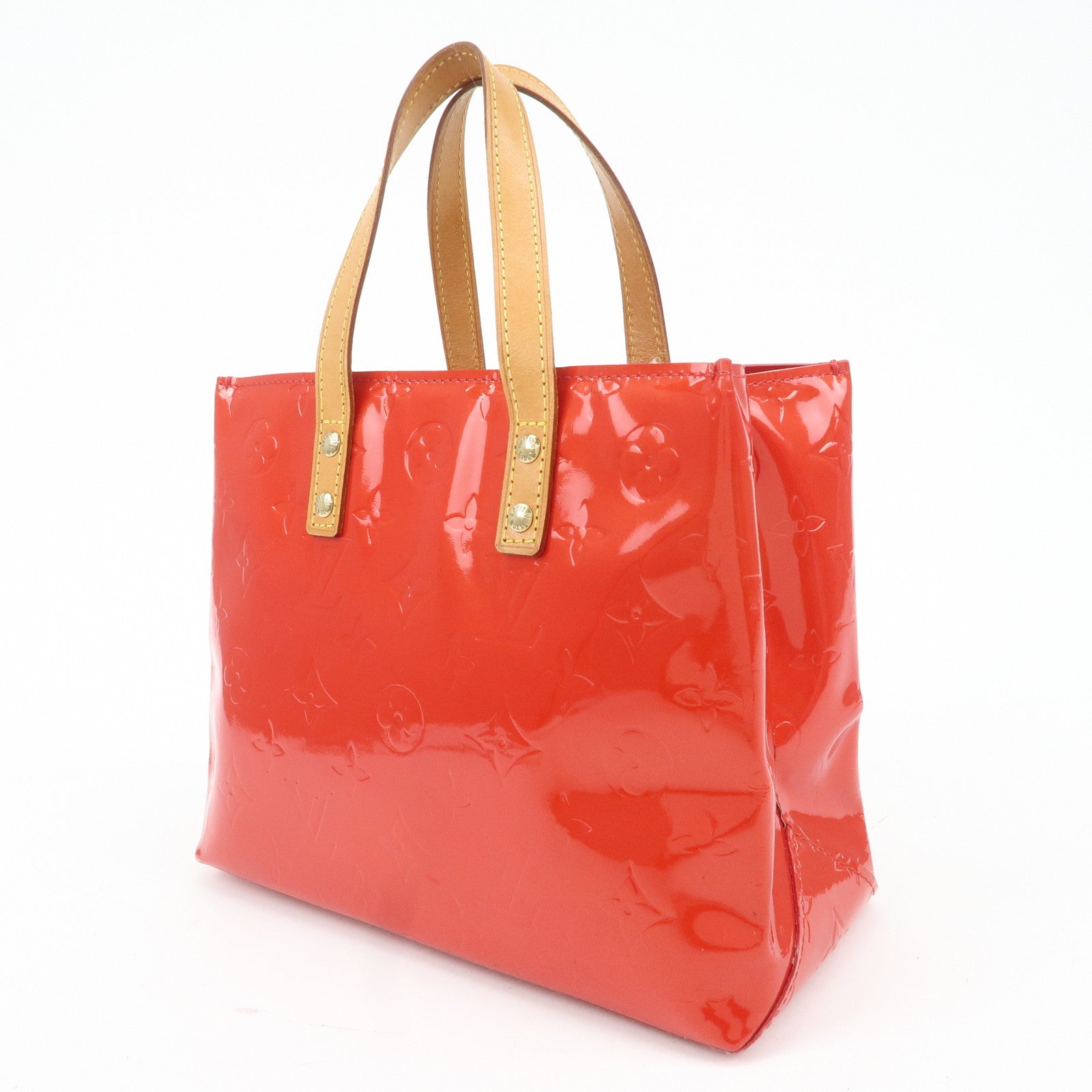 Louis Vuitton Monogram Vernis Lead PM Hand Bag M91088 Rouge