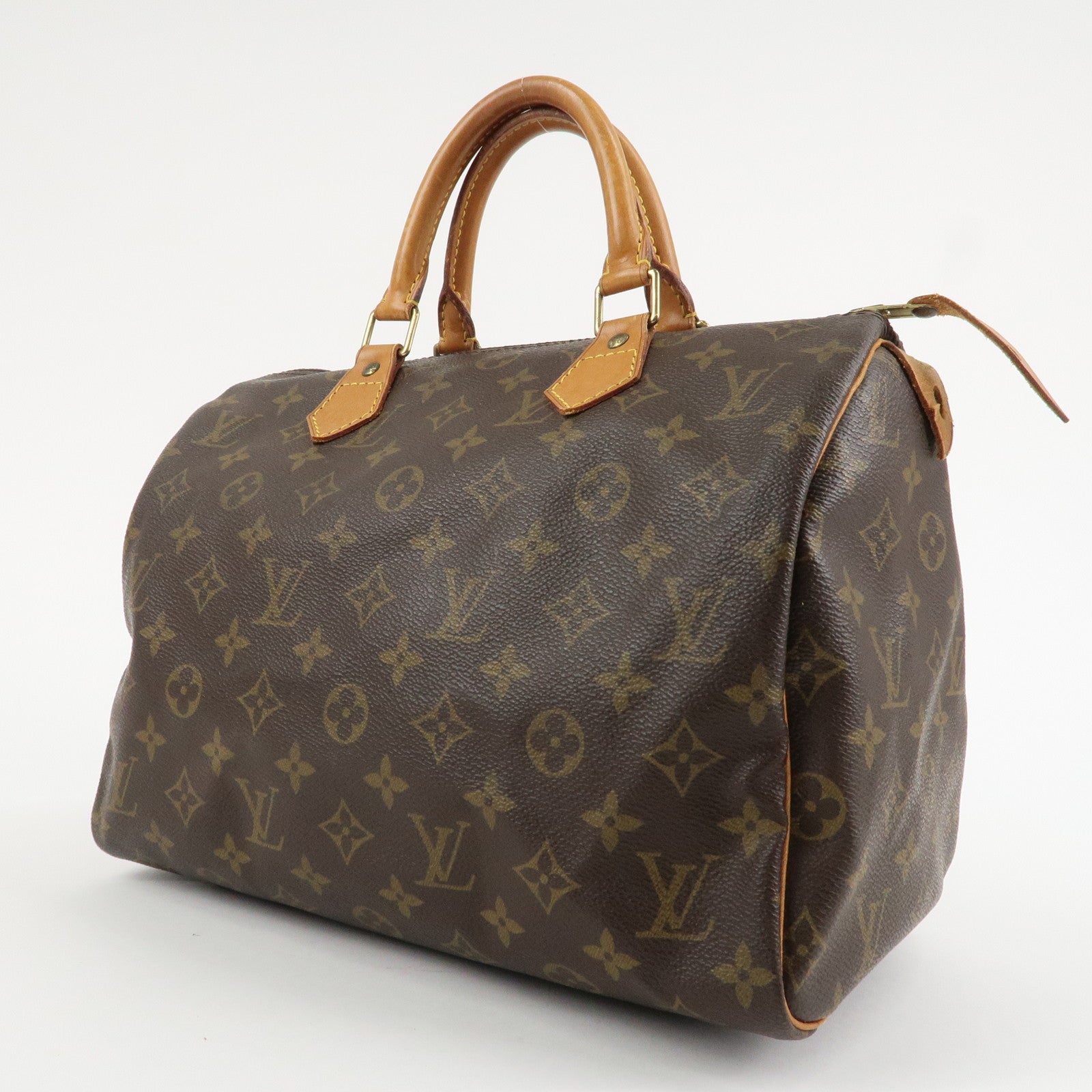 Louis Vuitton Monogram Speedy 30 Hand Bag Boston Bag M41108 Used