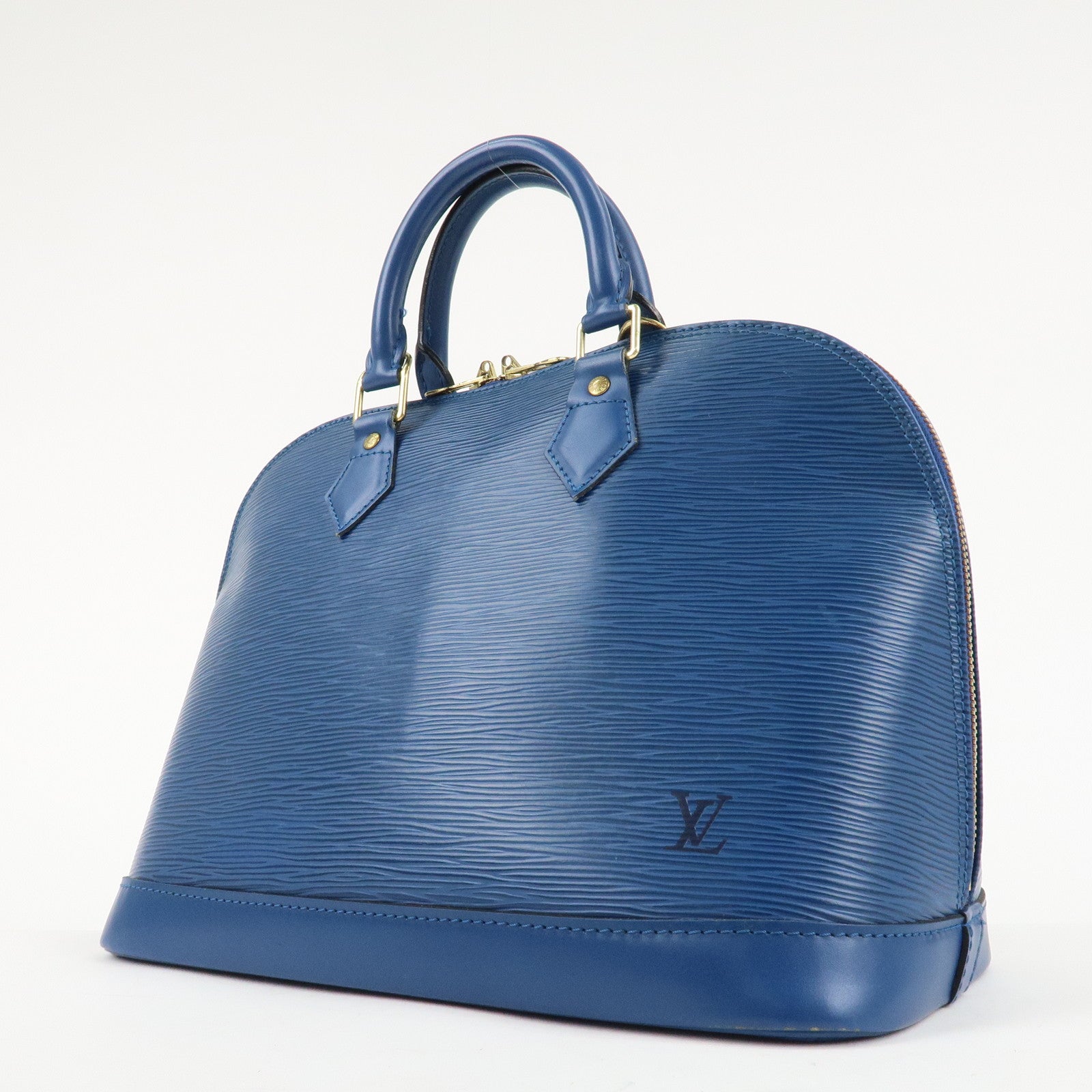 Louis Vuitton Epi Alma Hand Bag Toledo Blue M52145 Used