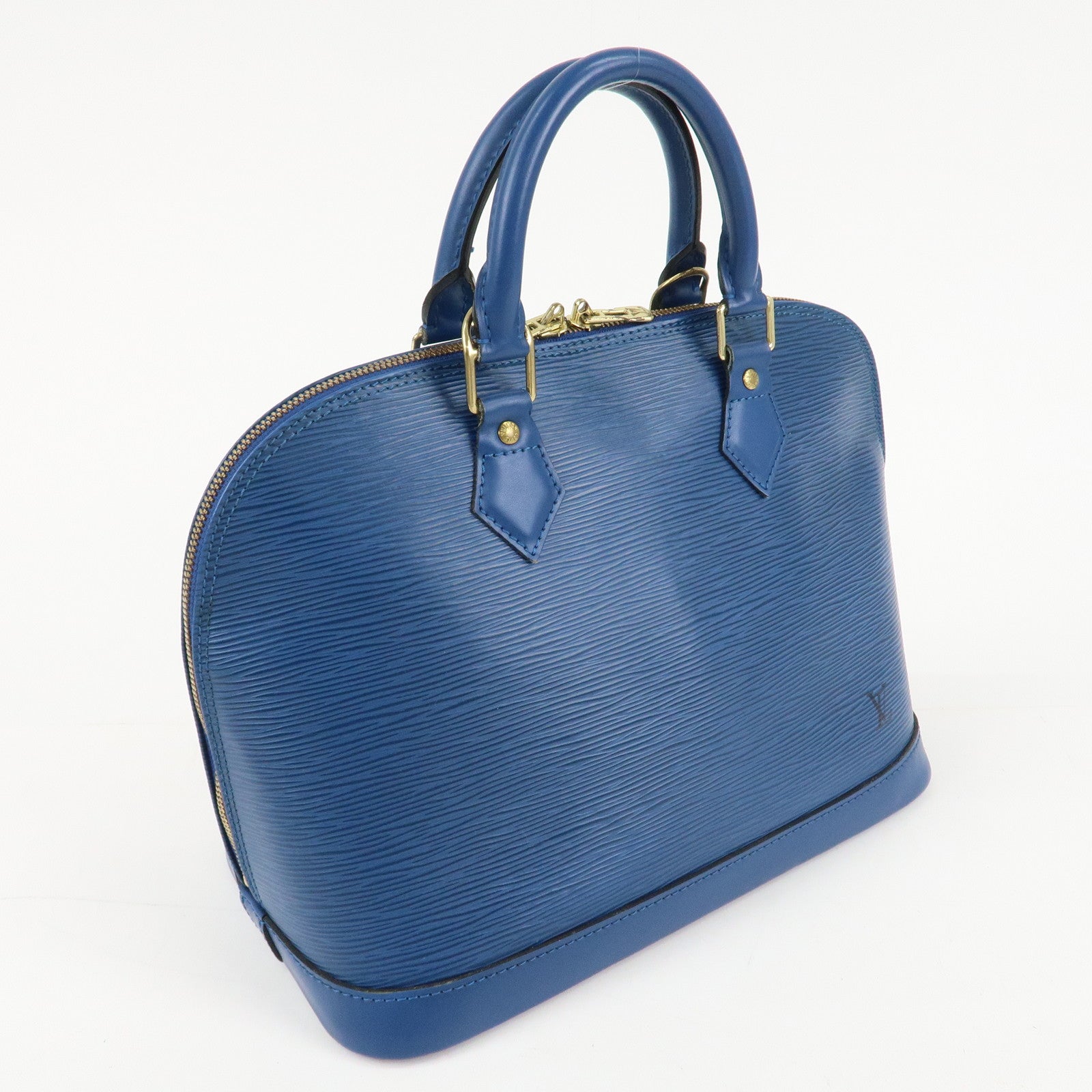 Louis Vuitton Epi Alma Hand Bag Toledo Blue M52145 Used