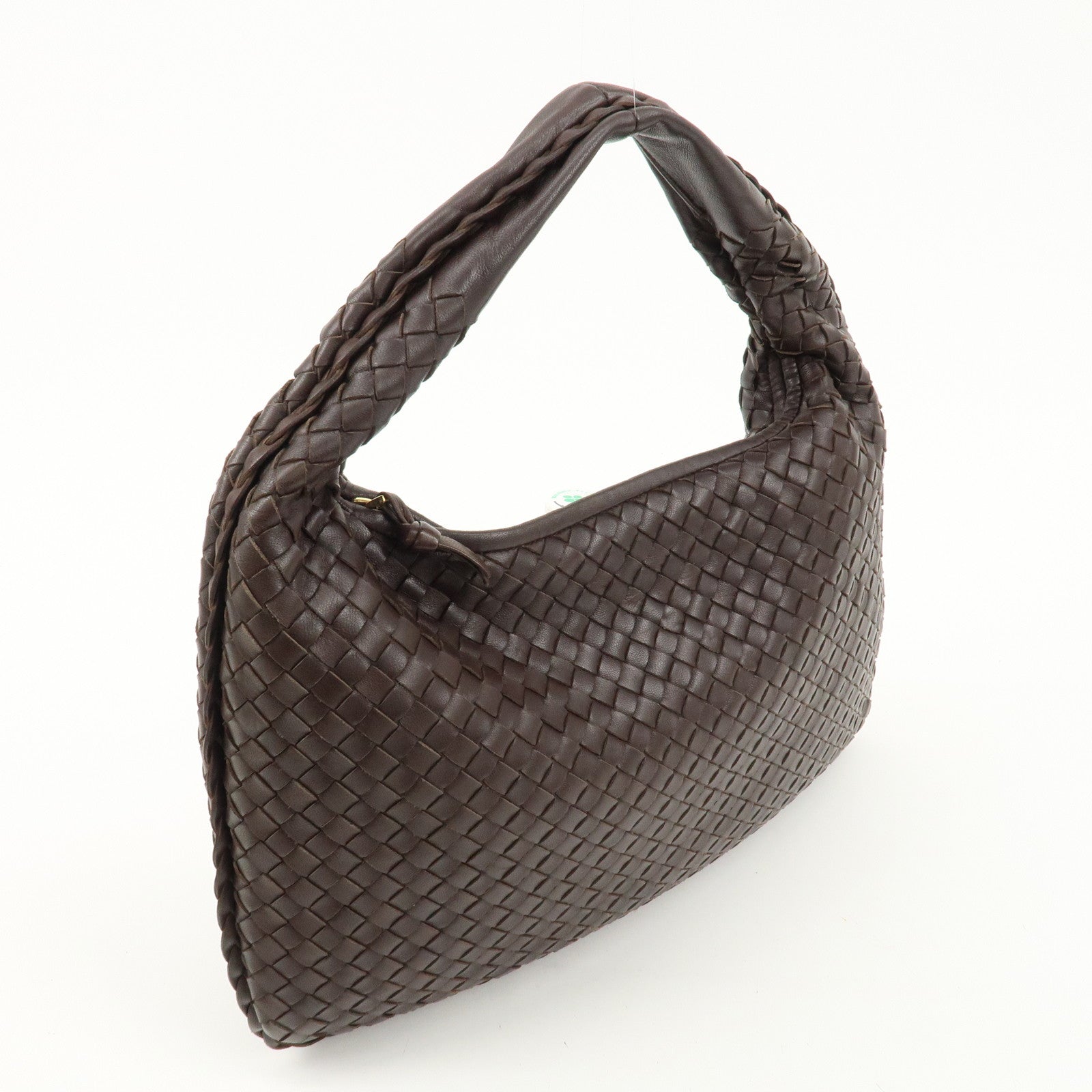 BOTTEGA VENETA Hobo Intrecciato Leather Shoulder Bag 115653