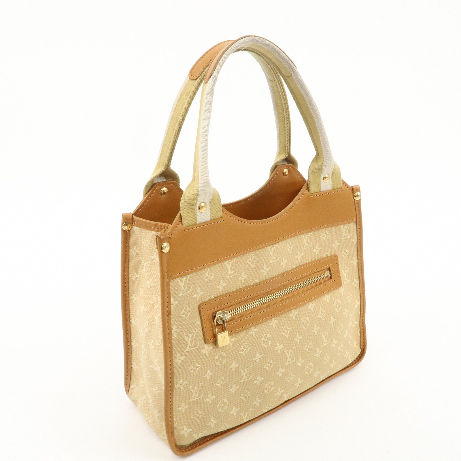 Louis Vuitton Monogram Mini Sac Catherine Hand Bag Beige M92328