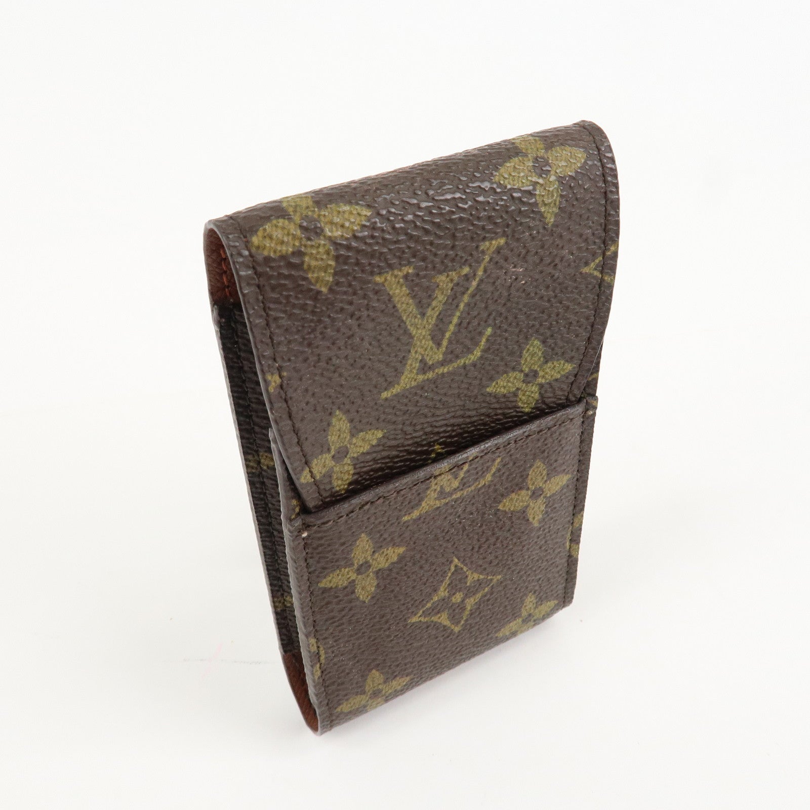 Louis Vuitton Monogram Etui Cigarette Case M63024 Brown Used