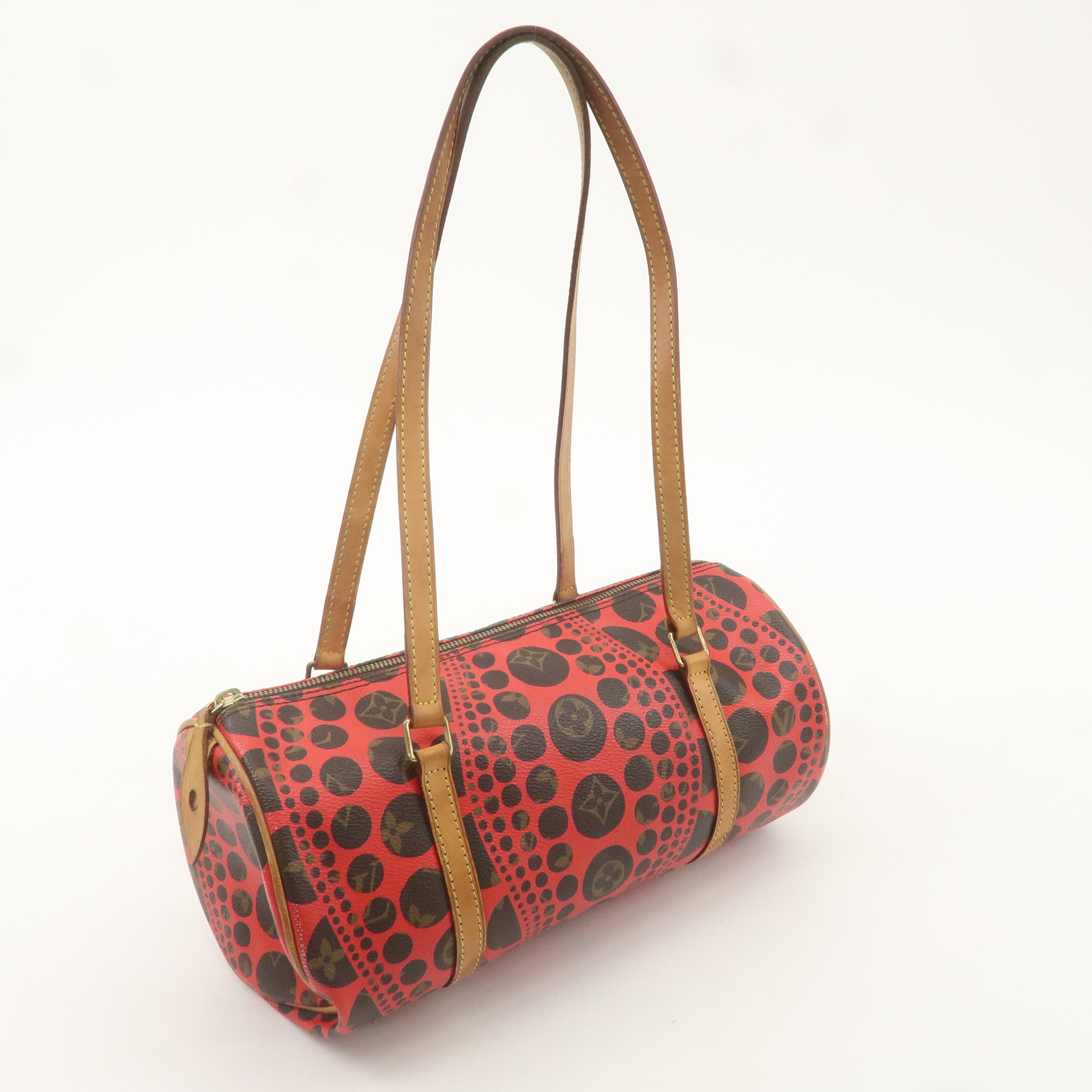 Louis Vuitton Pumpkin Dots Yayoi Kusama Papillon 30 Bag M40689