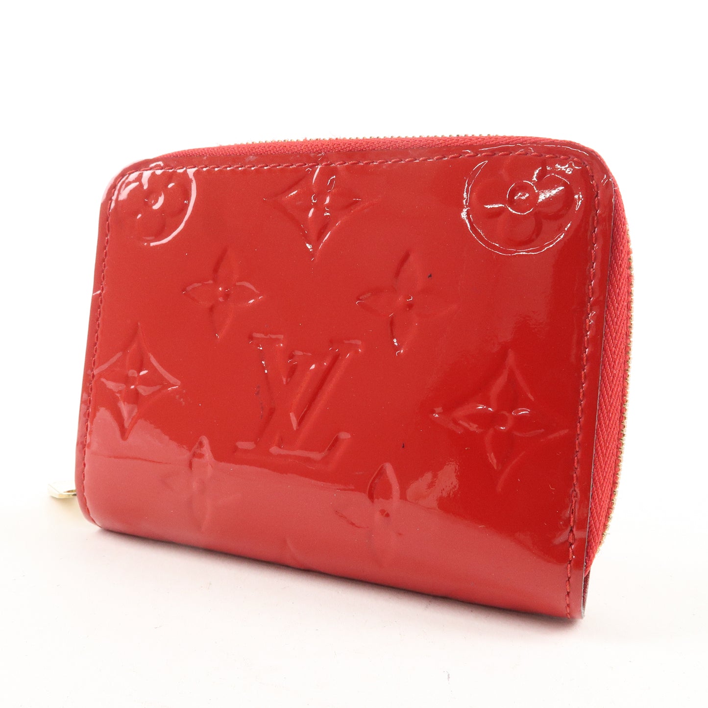 Louis Vuitton Monogram Vernis Zippy Coin Purse Cerise M90202