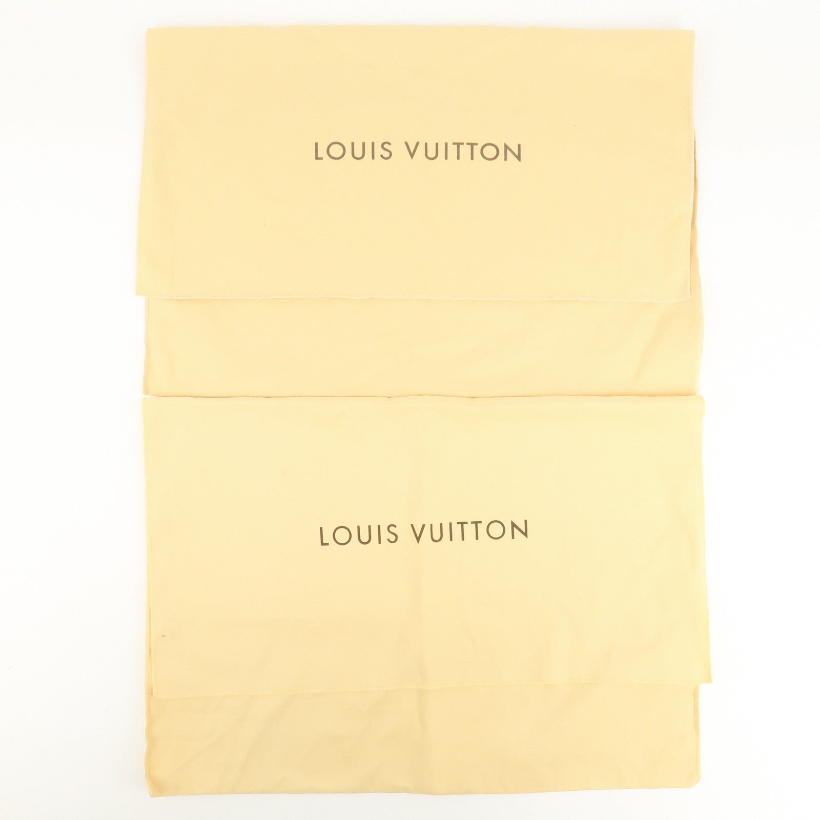 Louis Vuitton Set of 10 Dust Bag Storage Bag Flap New Style Beige