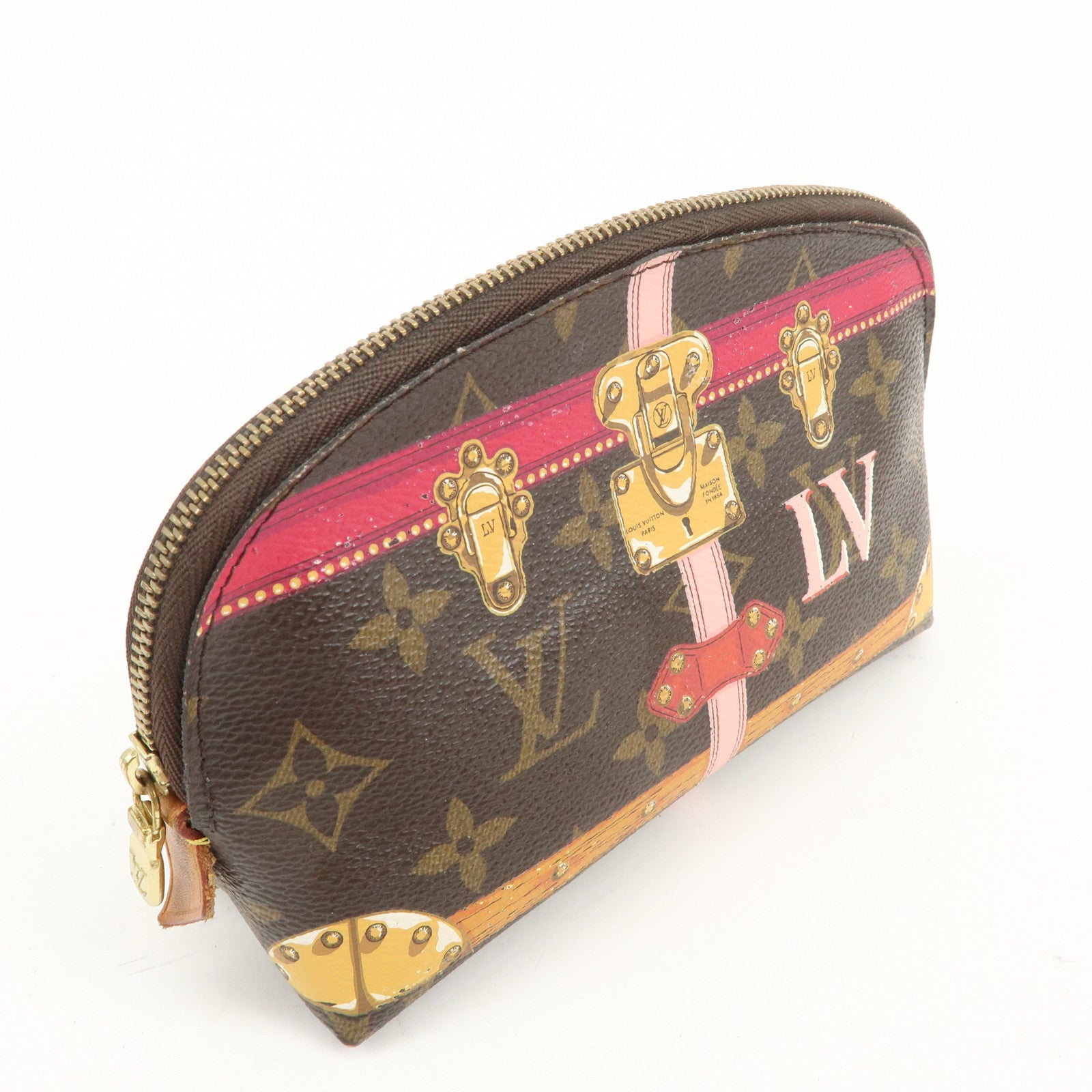 Louis Vuitton Monogram Summer Trunk Collection Pochette Cosmetic Used