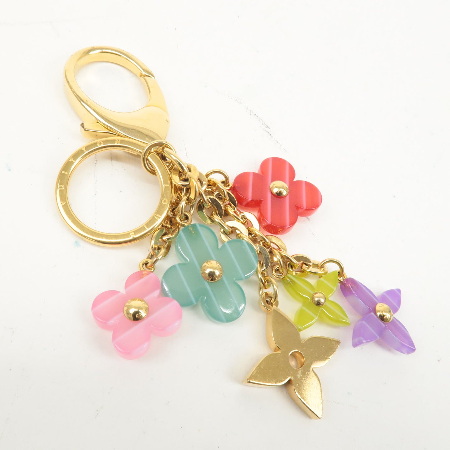 Louis Vuitton Porte Cles Pop Flower Key Chain M66144