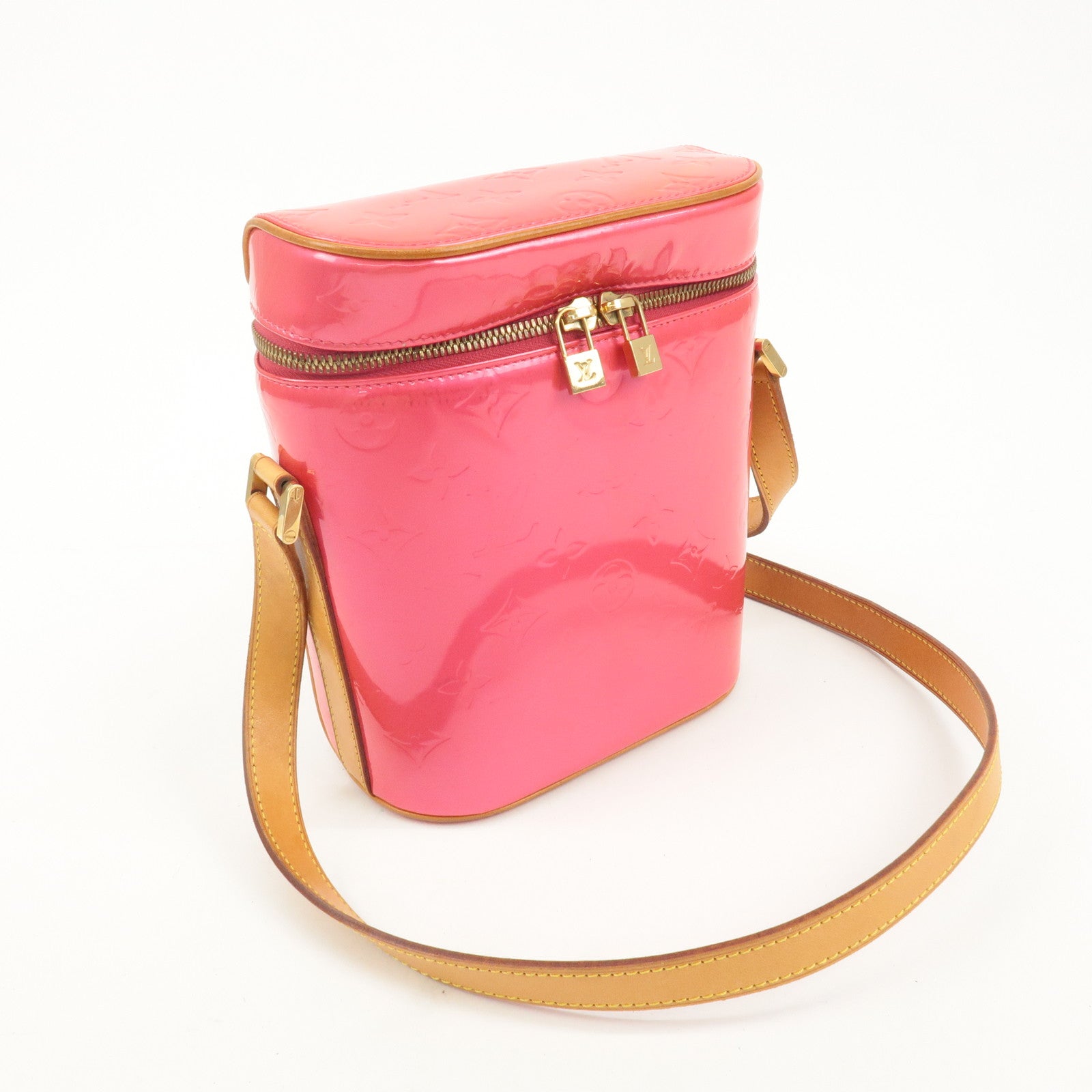 Louis Vuitton Monogram Vernis Sullivan Vertical Fuchsia M91259