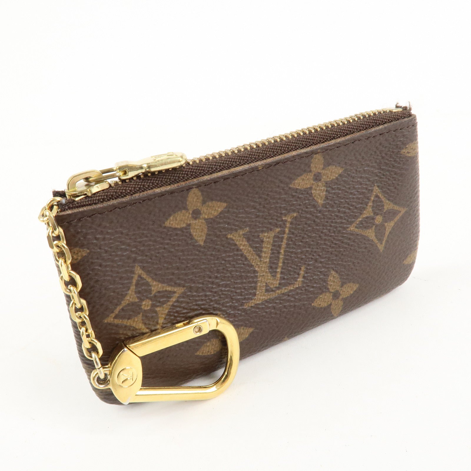 Louis Vuitton Monogram Pochette Cles Coin Case Key Case  M62650 Used