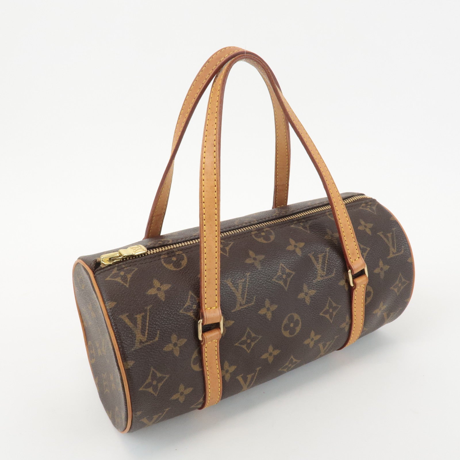 AuthLouis Vuitton Monogram Papillon 26 Hand Bag Brown New Style M51386