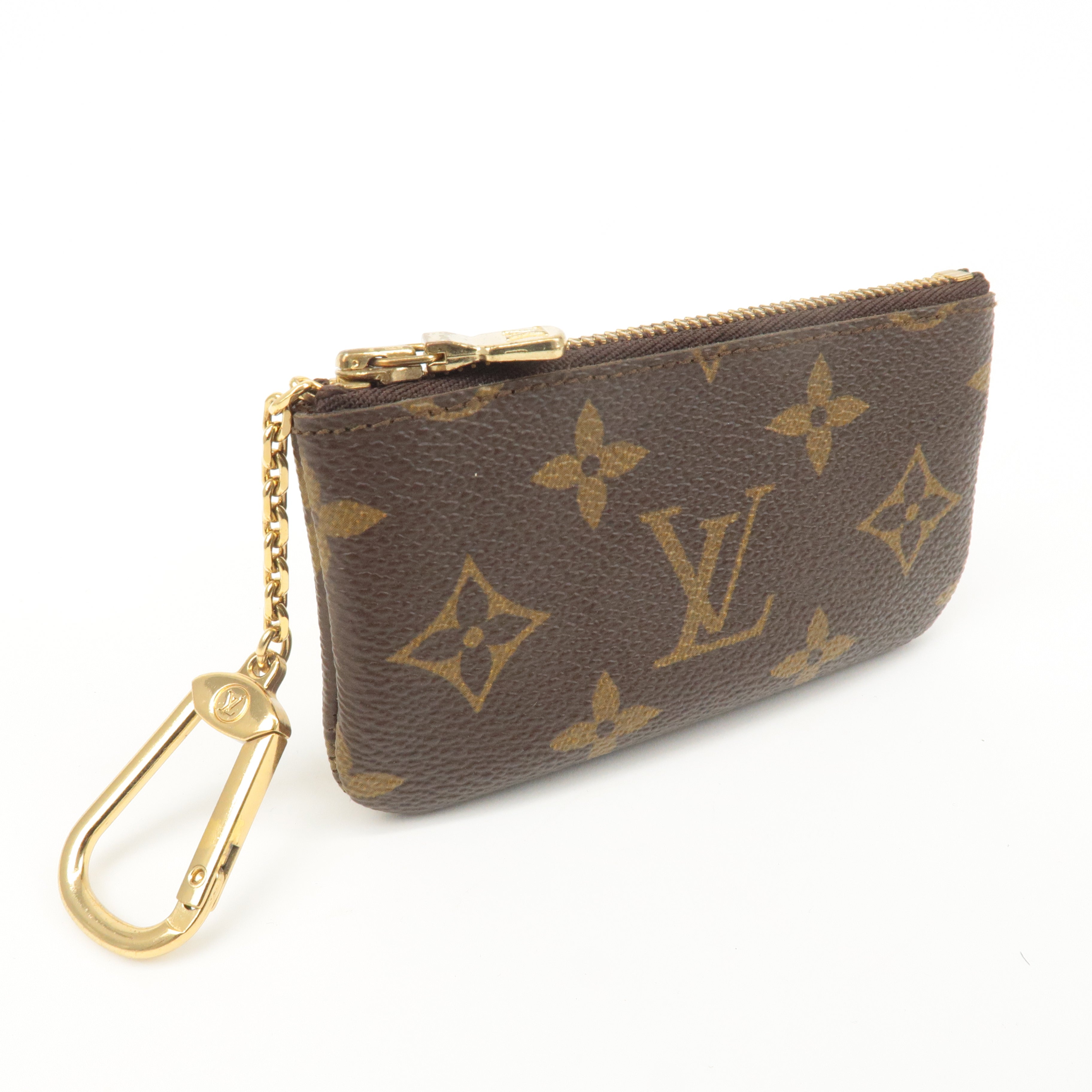 Louis Vuitton Monogram Pochette Cles Coin Case Brown M62650