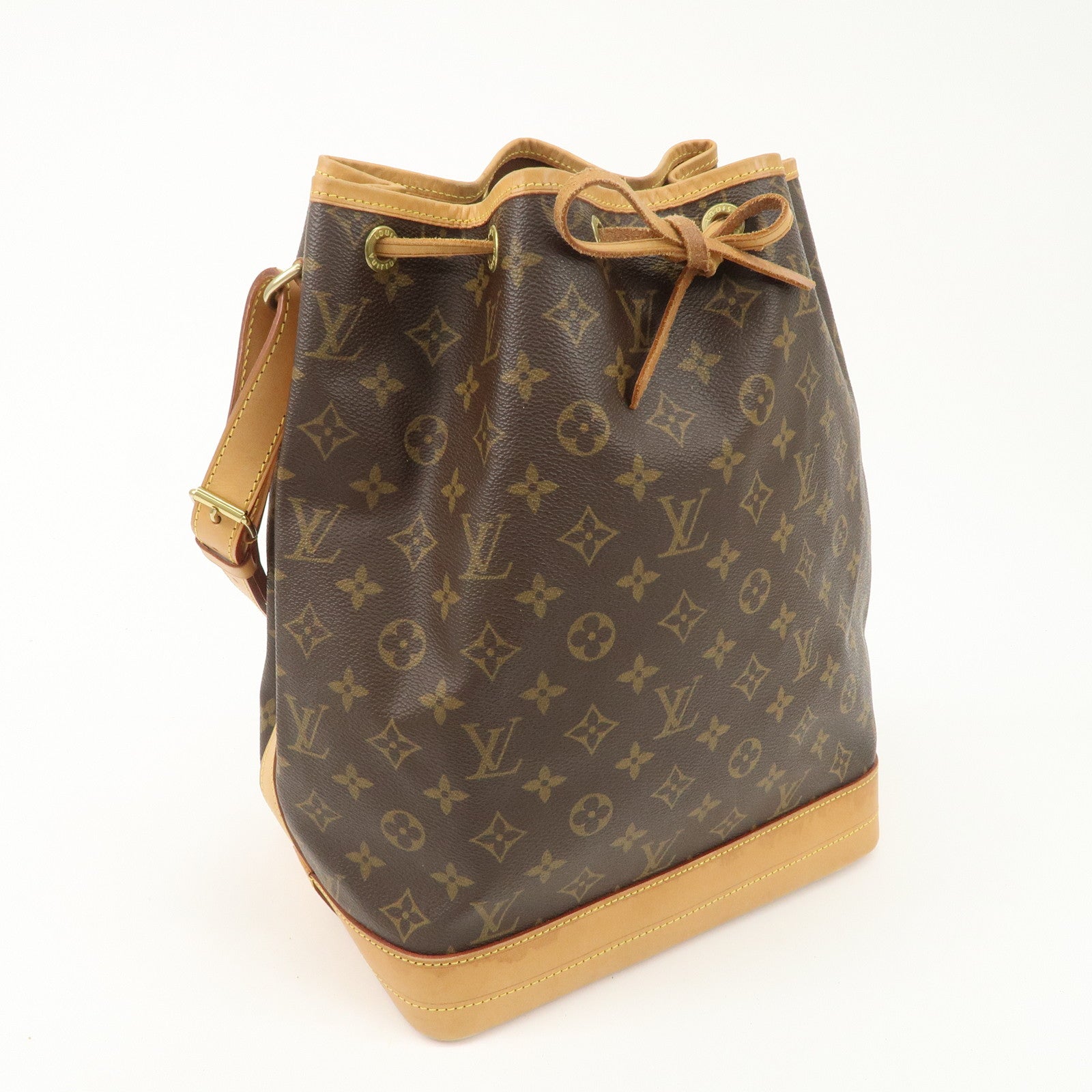 Louis Vuitton Monogram Noe Shoulder Bag Hand Bag Brown M42224 Used