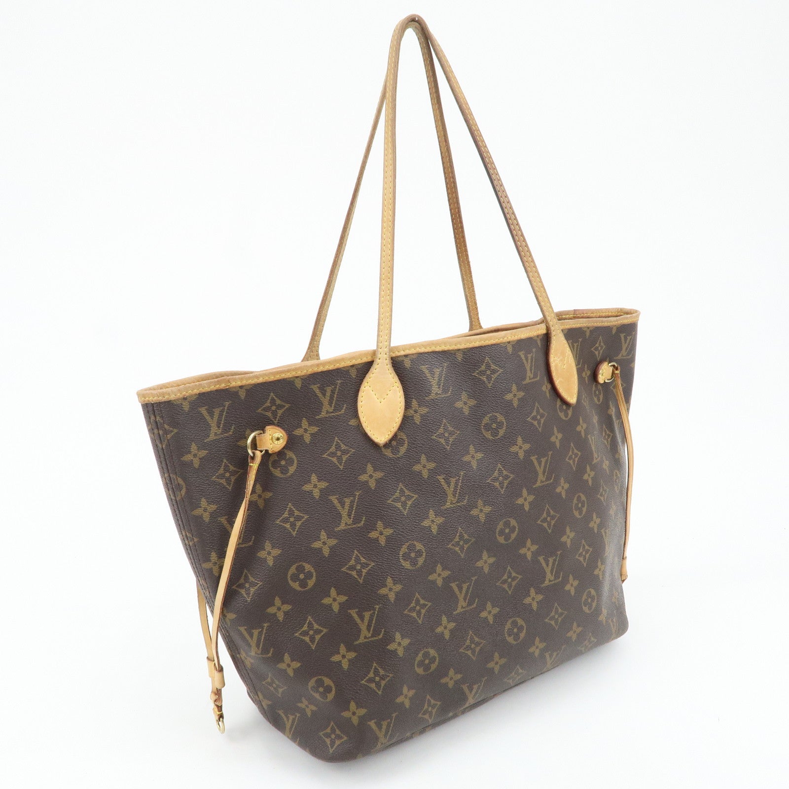 Louis Vuitton Monogram Neverfull MM Tote Bag Brown M40156