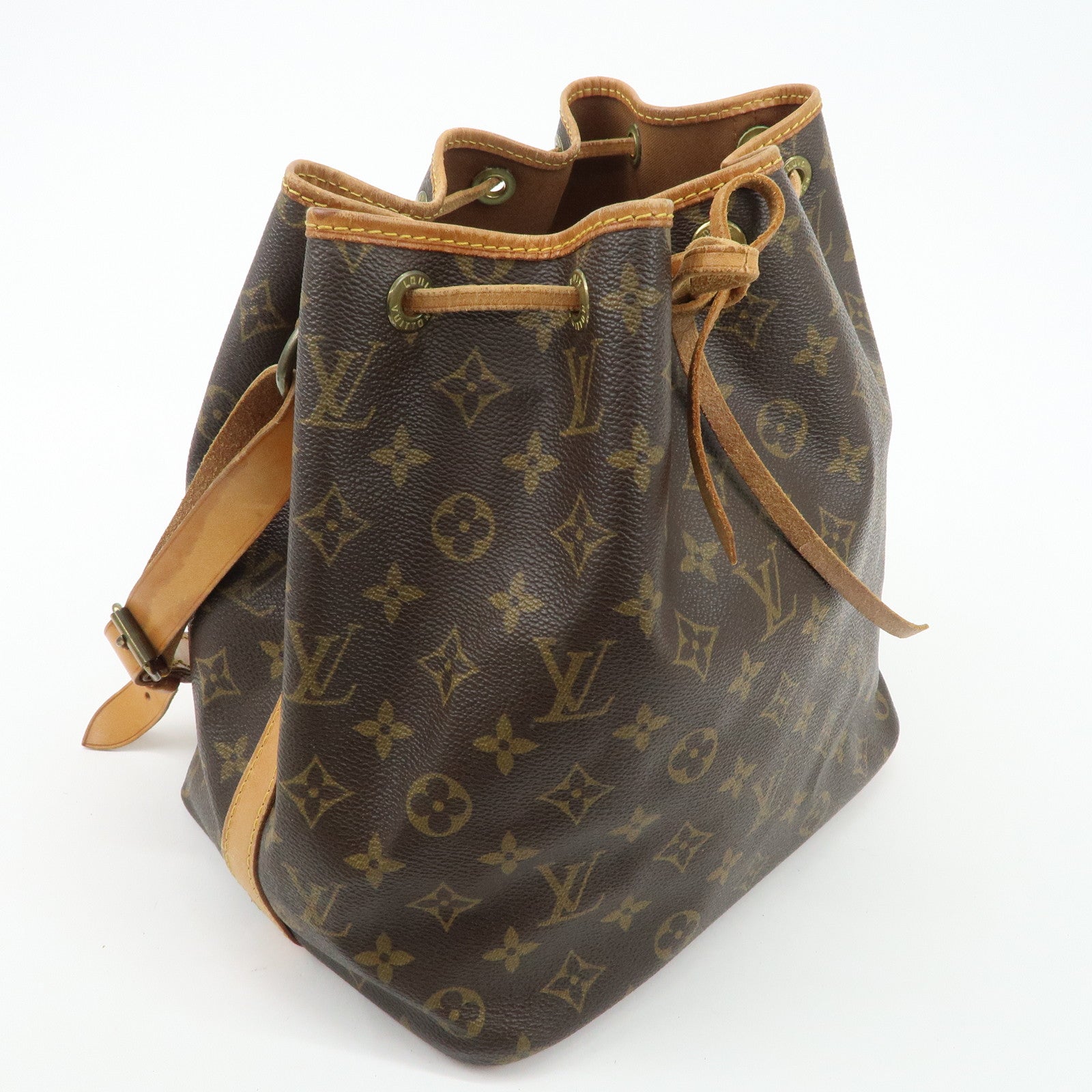 Louis Vuitton Monogram Petit Noe Shoulder Bag Brown M42226 Used