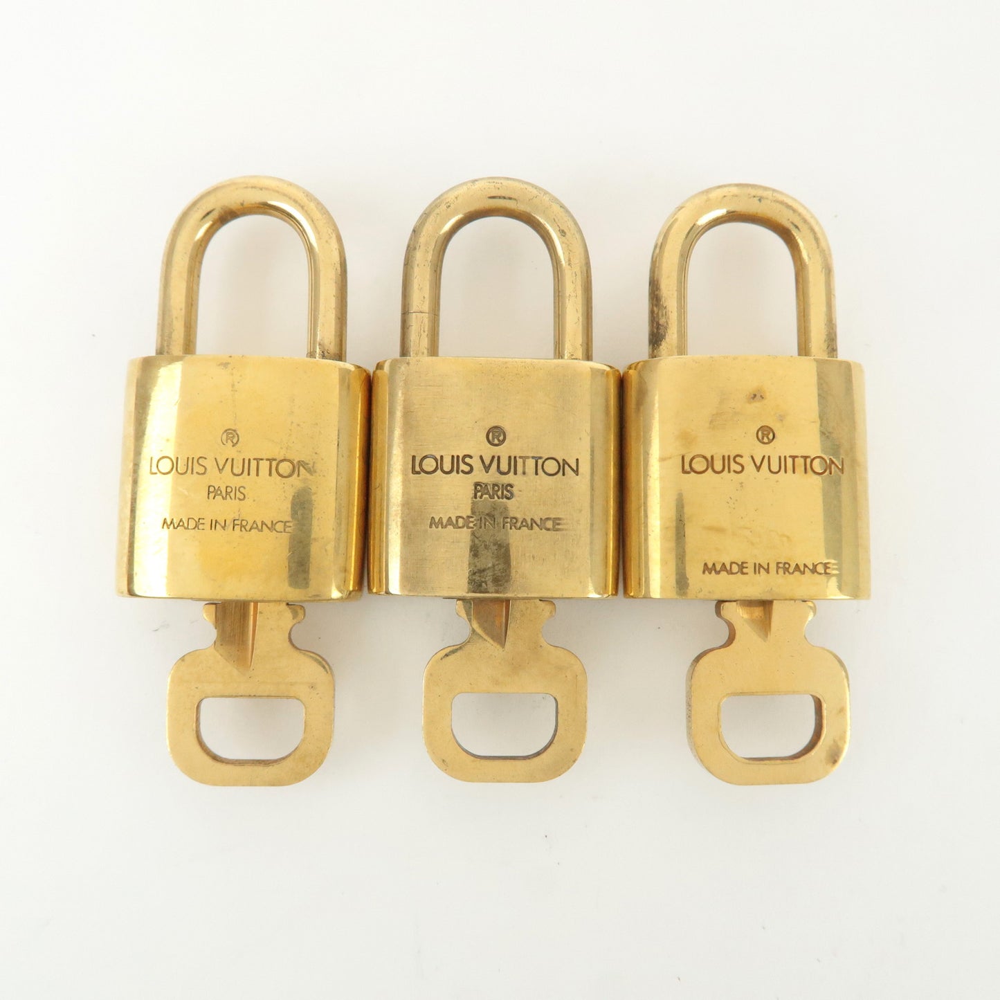 Louis Vuitton Set of 10 Lock & Key Cadena Key Lock Gold