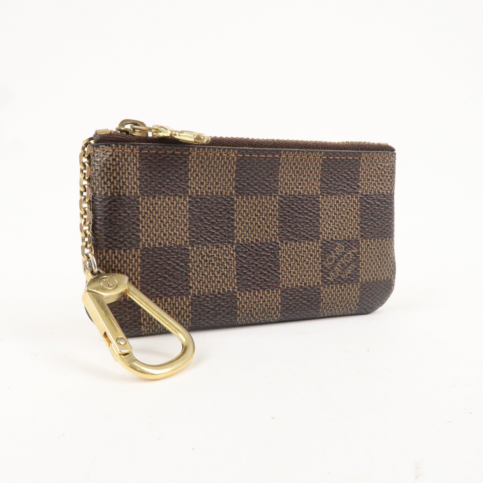 Louis Vuitton Damier Pochette Cles Coin Case Brown N62658