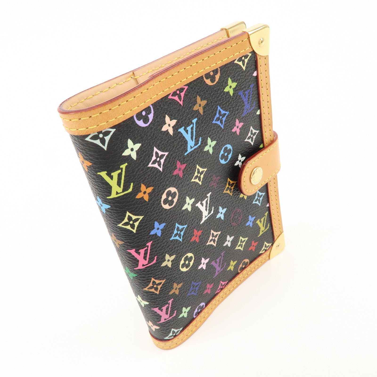 Louis Vuitton Monogram Multi Color Agenda PM Planner Cover R20895 Used