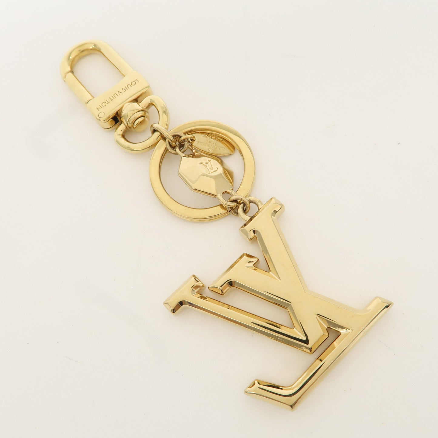 Louis Vuitton Porte Cles LV Facettes Bag Charm Gold M65216