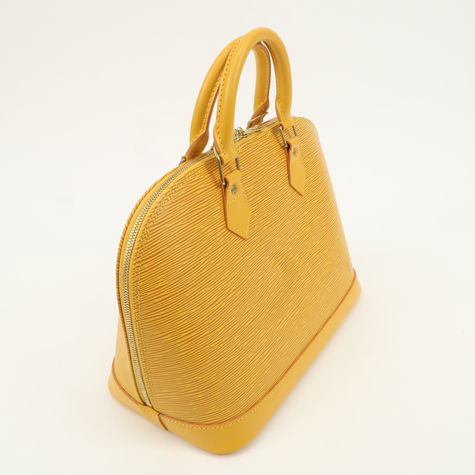 Louis Vuitton Epi Alma PM Hand Bag Tassili Yellow M52149