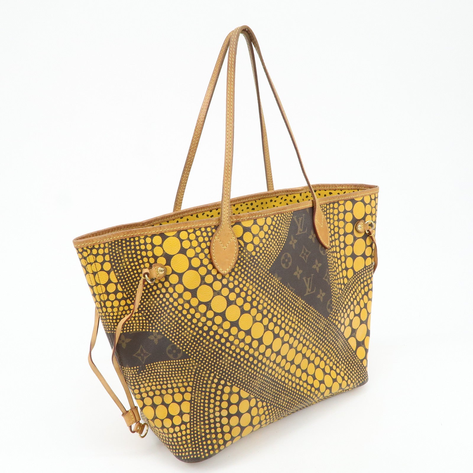 Louis Vuitton Yellow Pumpkin Dots Yayoi Kusama Neverfull MM M40685