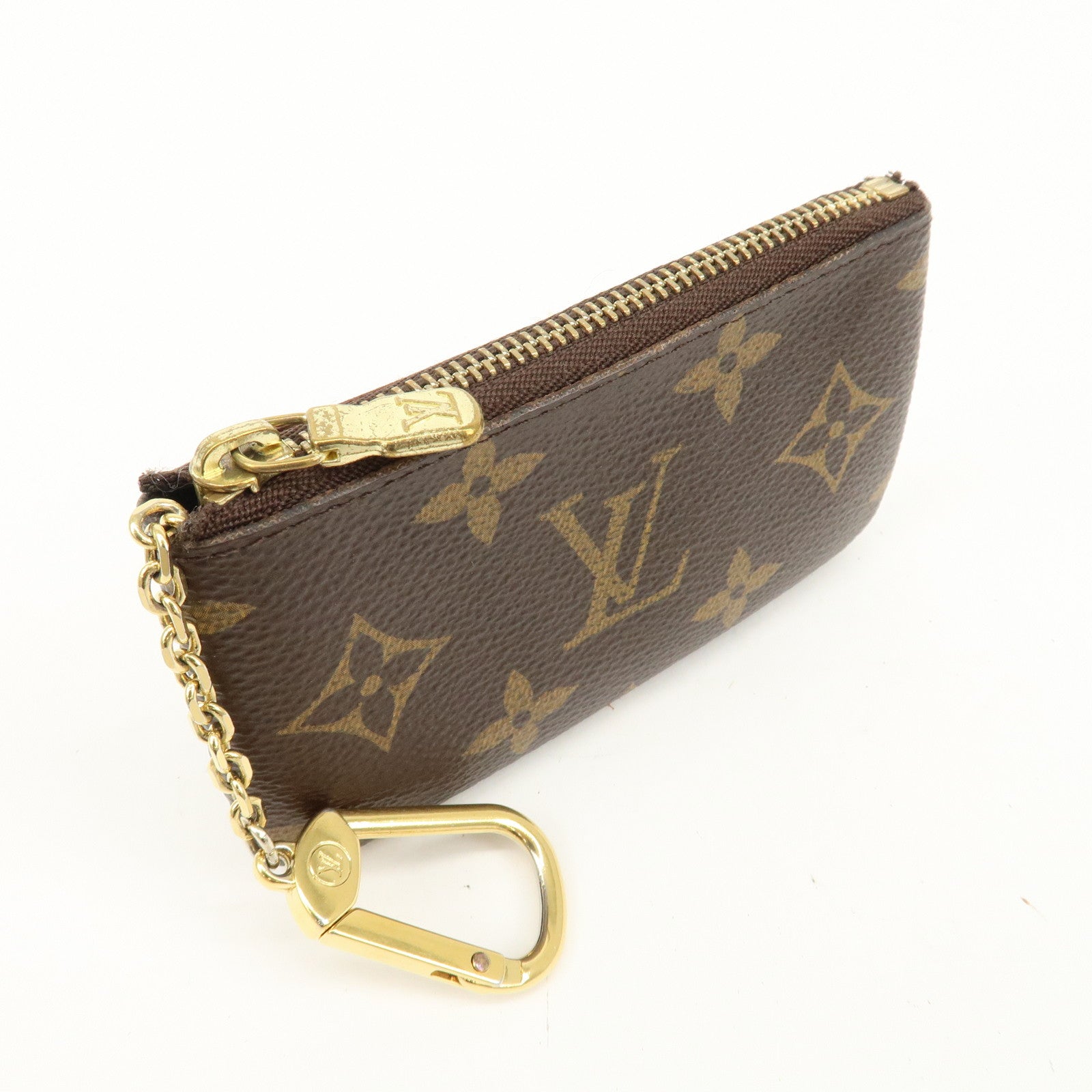 Louis Vuitton Monogram Pochette Cles Coin Case Key Case M62650