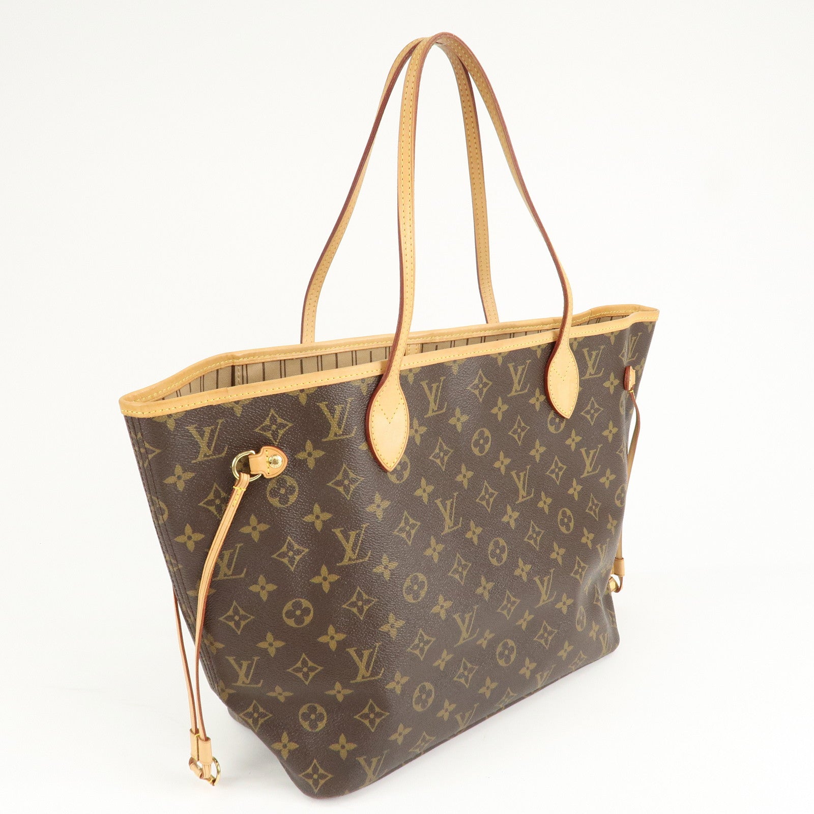 Louis Vuitton Monogram Neverfull MM Tote Bag Brown M40156 Used