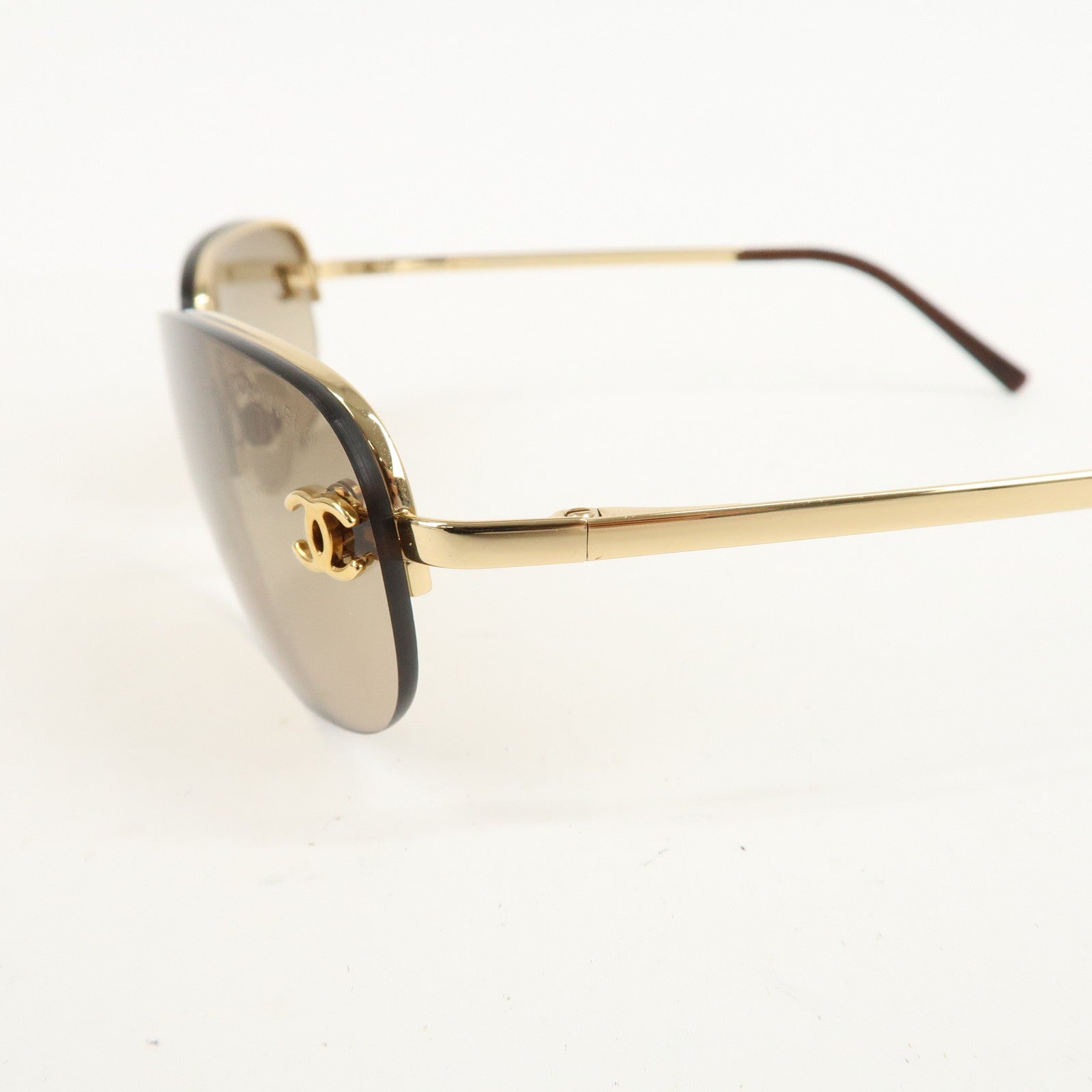 CHANEL Metal Plastic Sunglasses 40099 C.125/13 55□16 130