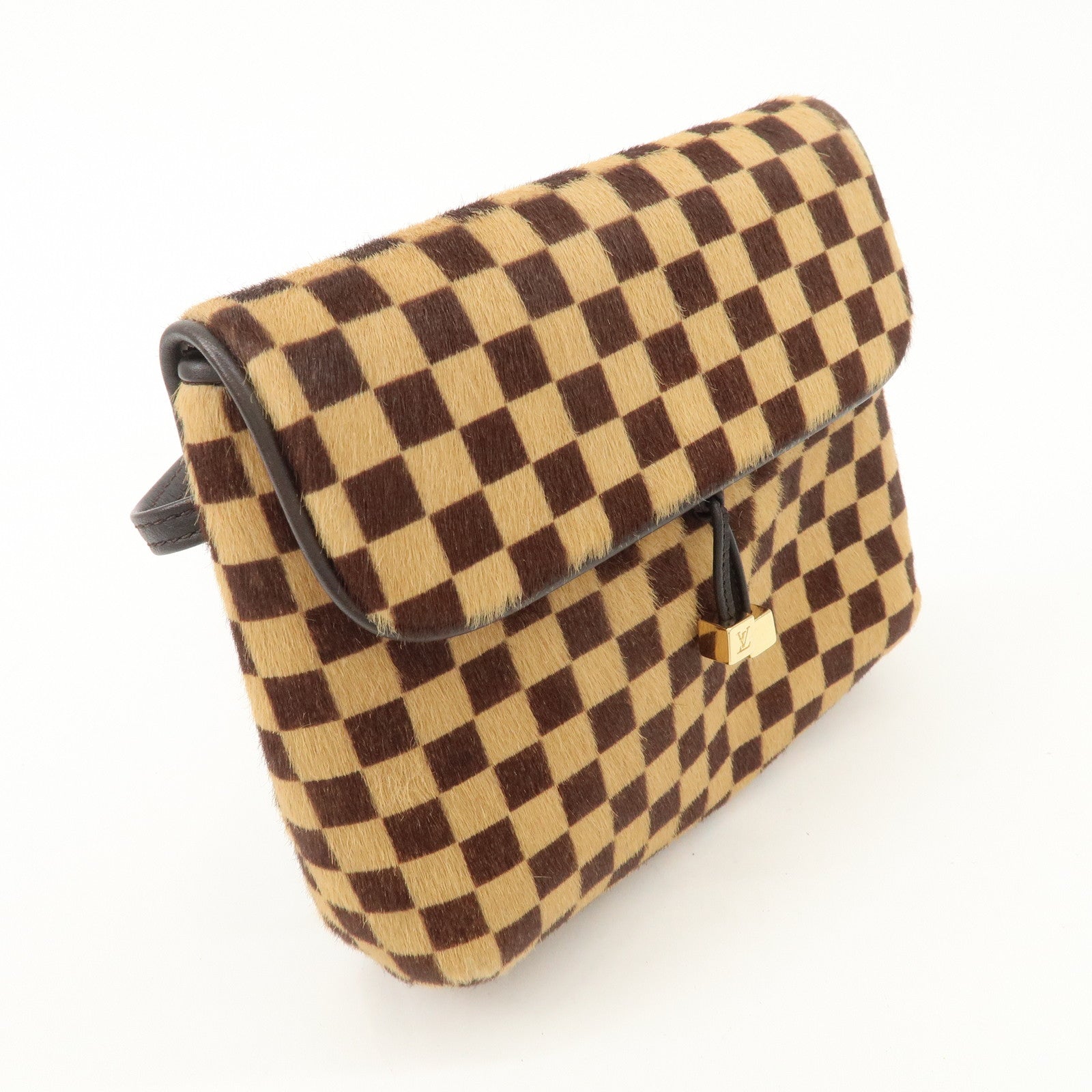 Louis Vuitton Damier Sauvage Gazelle Beige Shoulder Bag M92130