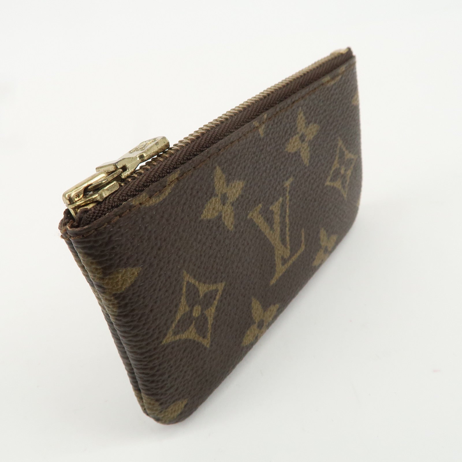 Louis Vuitton Monogram Pochette Cles Coin Case Key Case  M62650