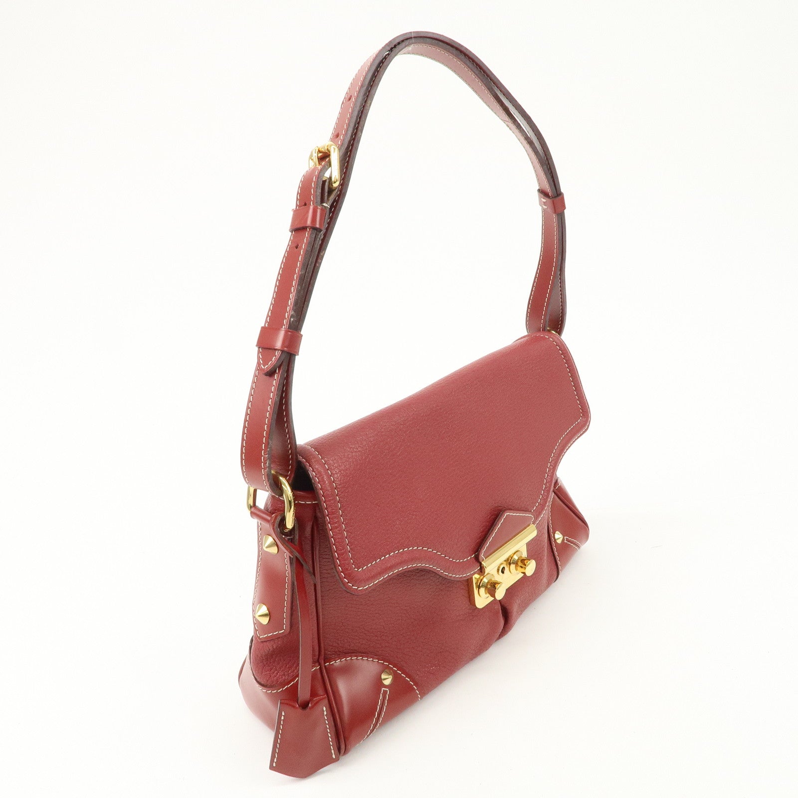 Louis Vuitton Suhari L'essentielle Shoulder Bag Red M95846 Used