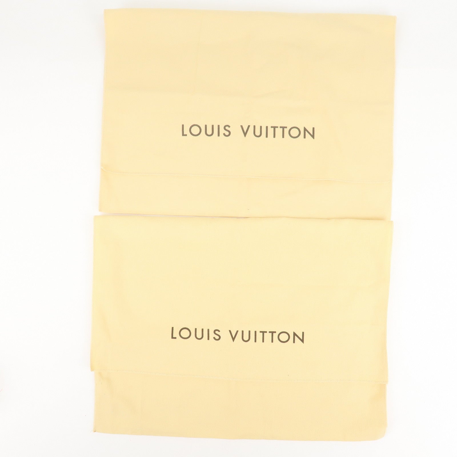 Louis Vuitton Set of 10 Dust Bag Storage Bag Flap New Style Beige