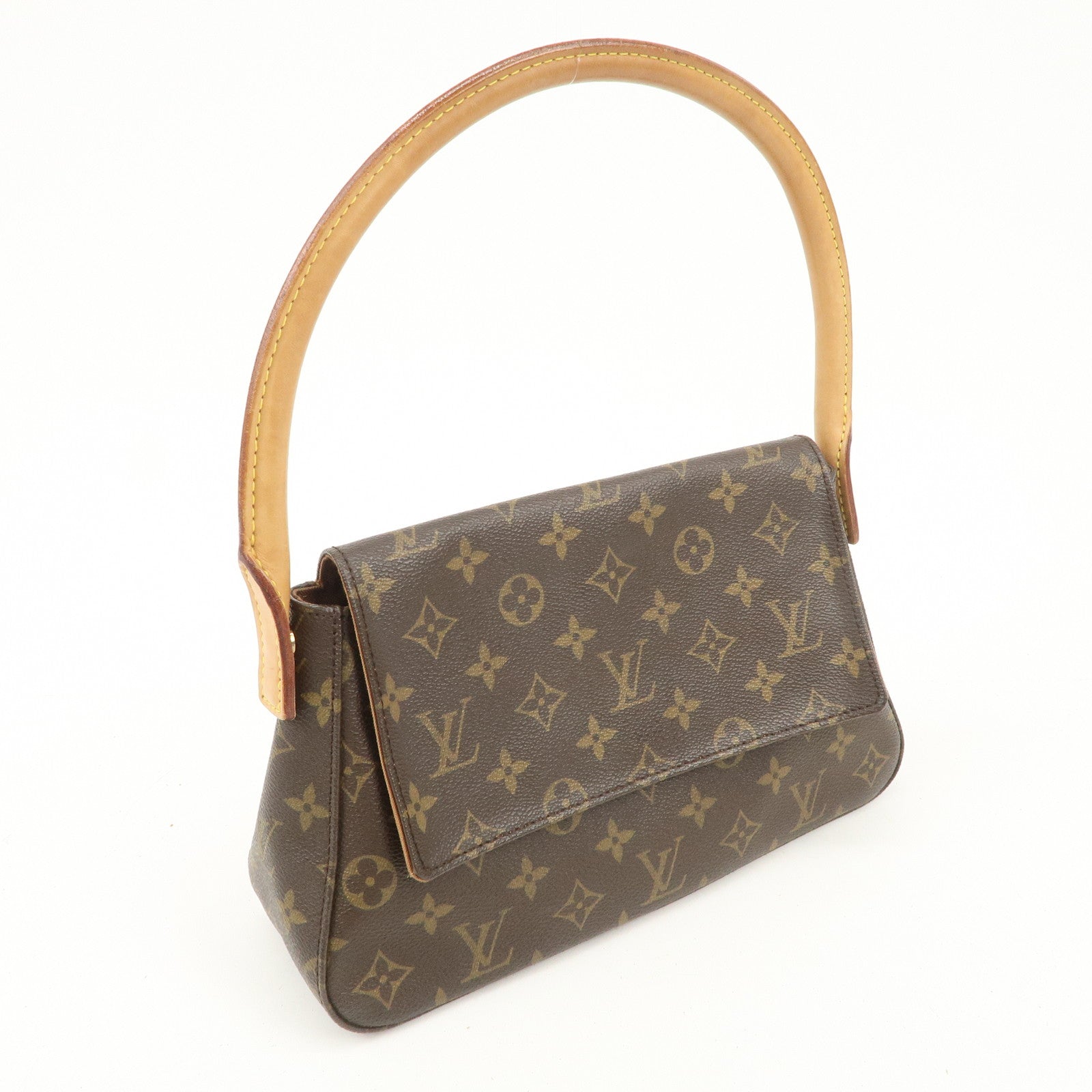 Louis Vuitton Monogram Mini Looping Shoulder Bag Hand Bag M51147 Used