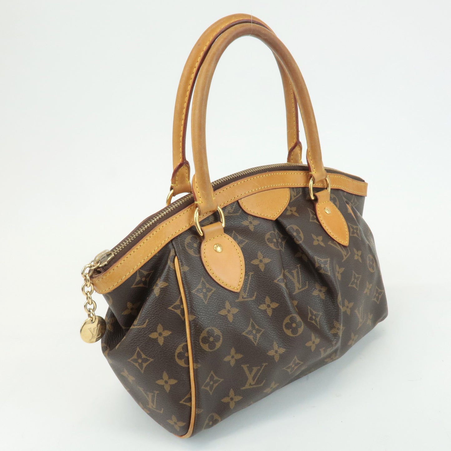 Louis Vuitton Monogram Tivoli PM Hand Bag Brown M40143