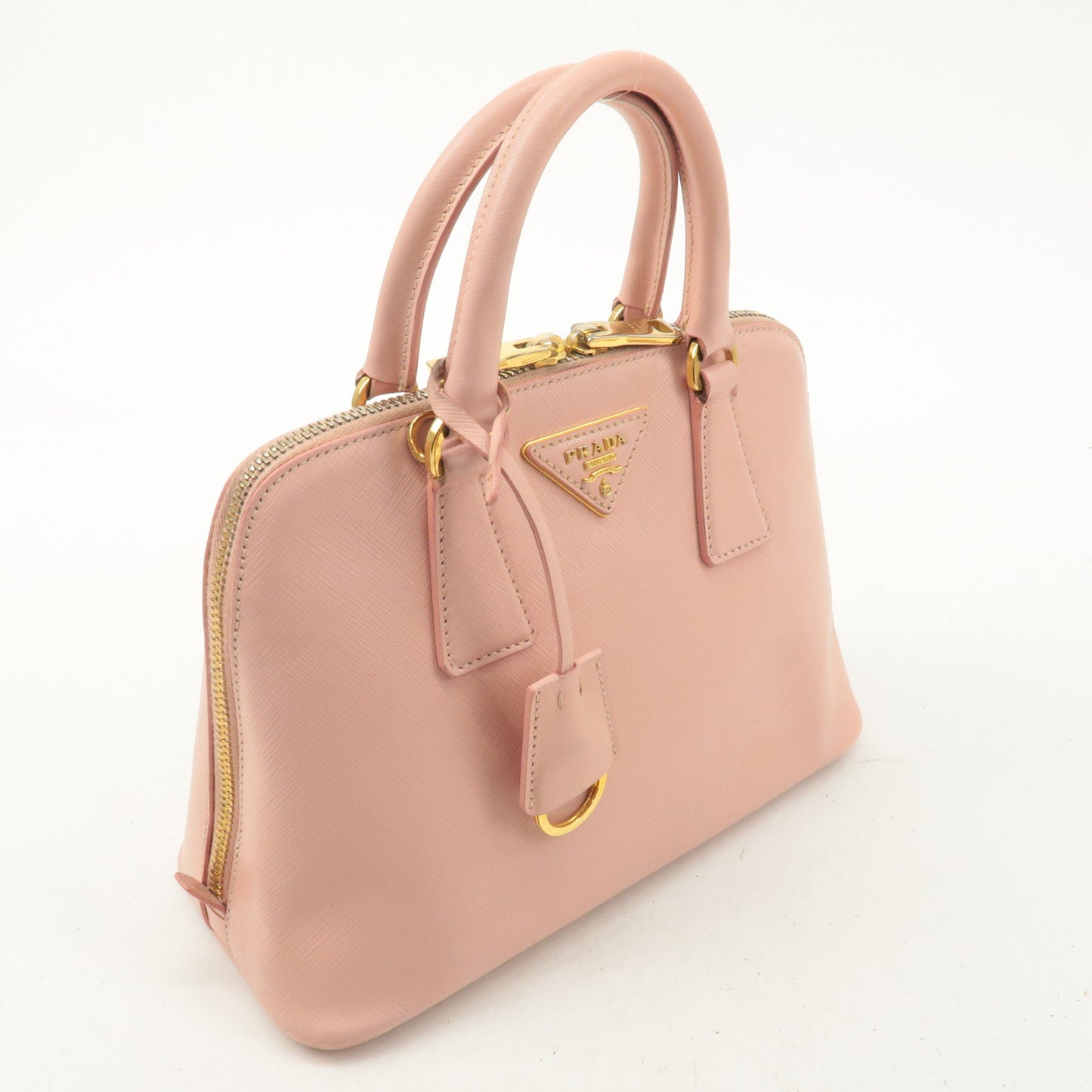 PRADA Saffiano Leather 2WAY Bag Hand Bag Cross Body Pink