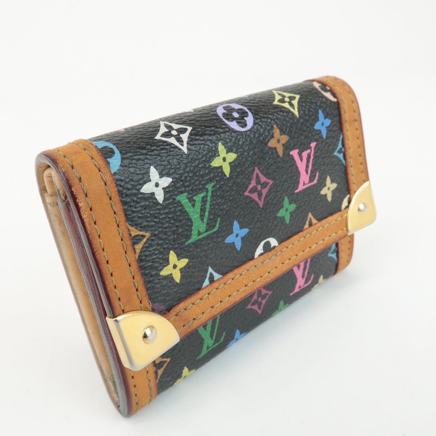 Louis Vuitton Multi Color Porte Monnaie Plat Coin Case M92656