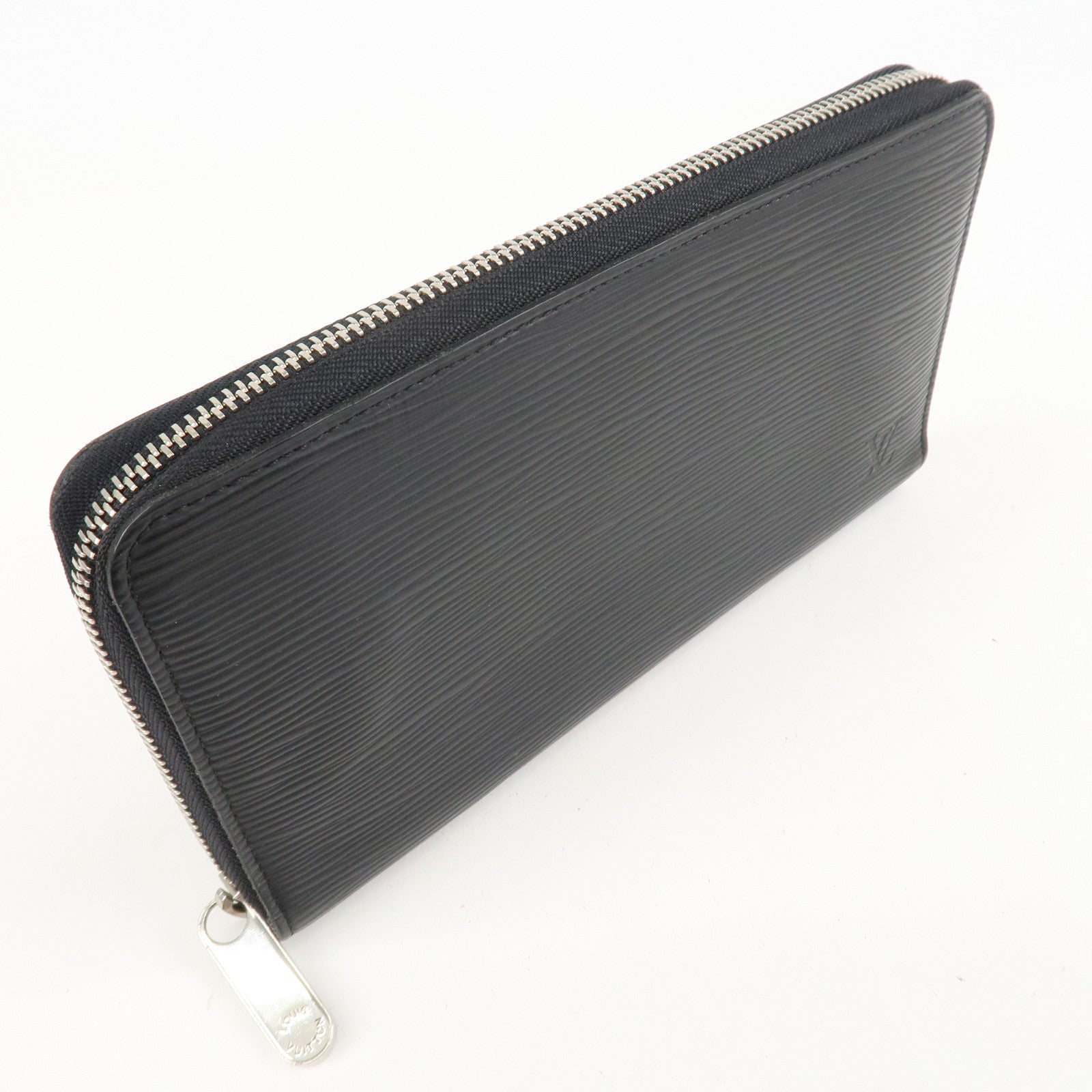 Louis Vuitton Epi Zippy Organizer Wallet Black Noir M63852 Used