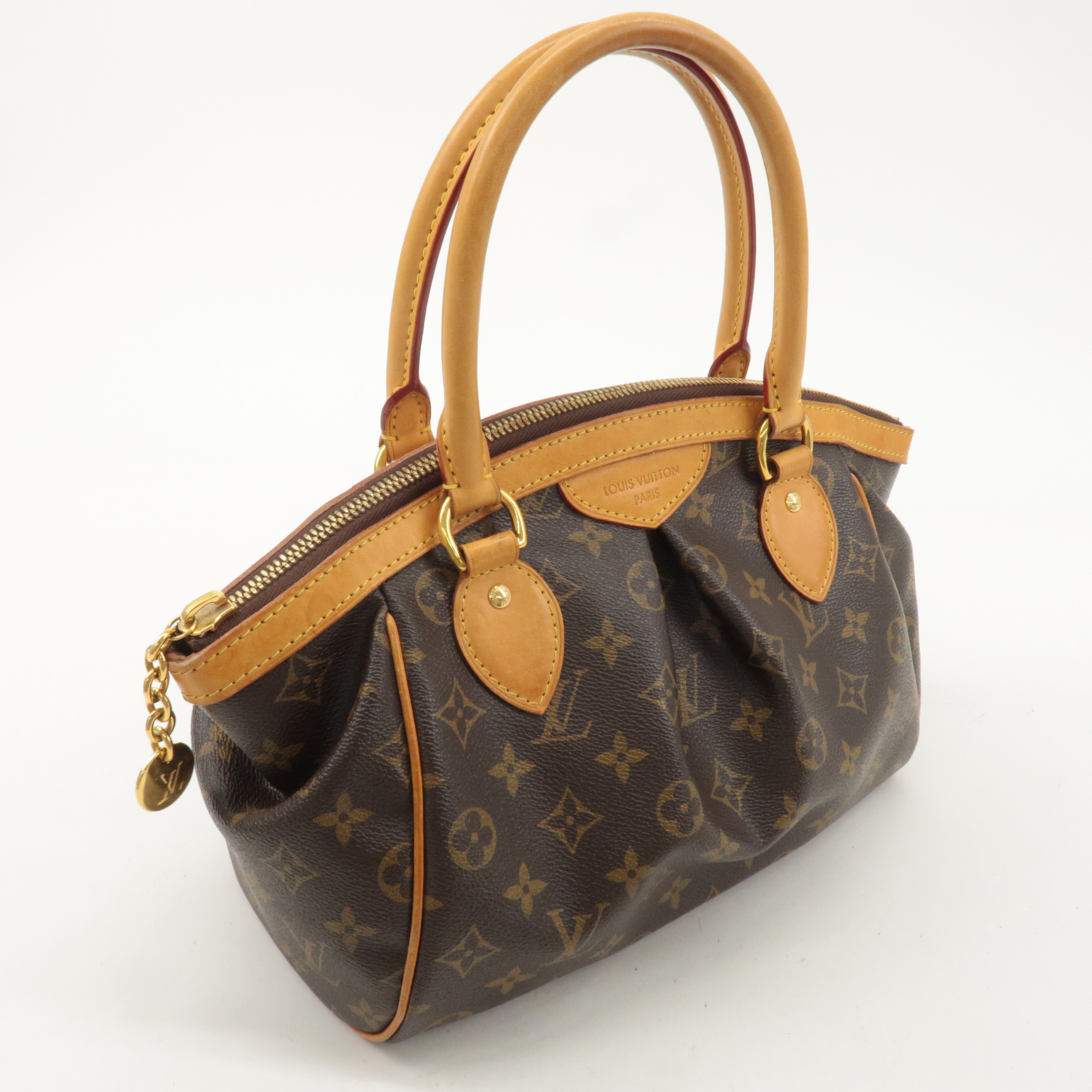 Louis Vuitton Monogram Tivoli PM Hand Bag Brown M40143