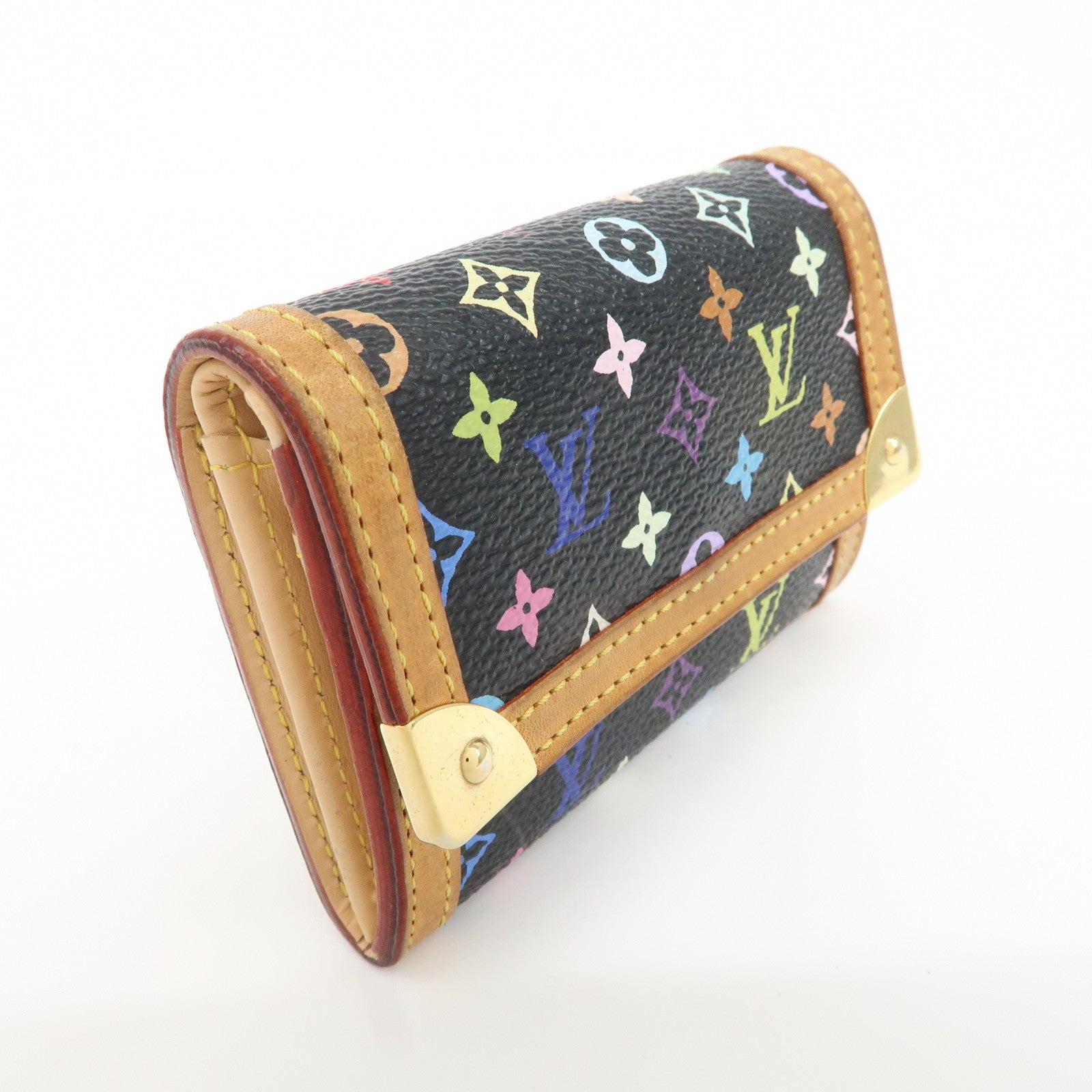 Louis Vuitton Multicolor Porte Monnaie Plat Coin Case M92656