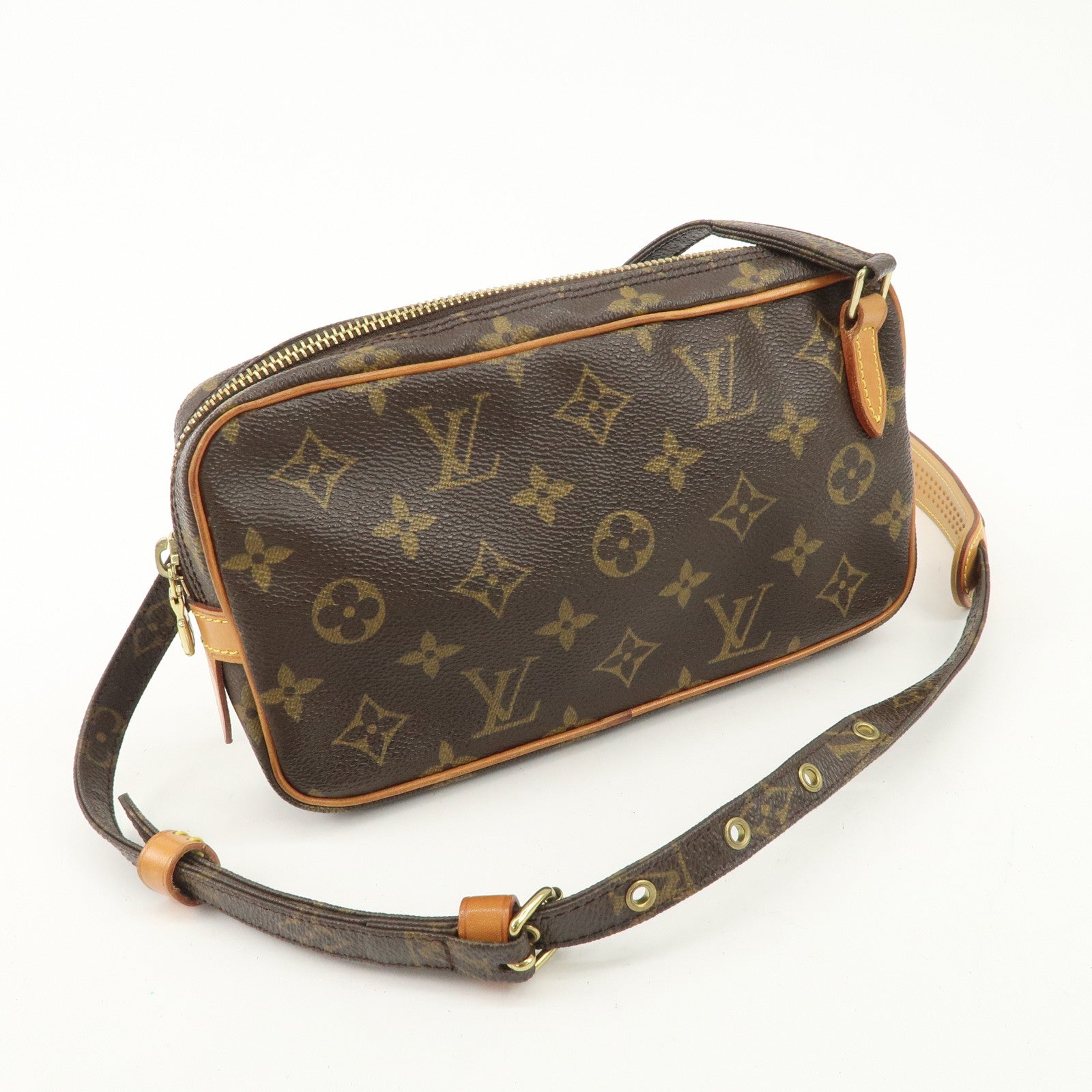 Louis Vuitton Monogram Pochette Marly Bandouliere Brown M51828 Used
