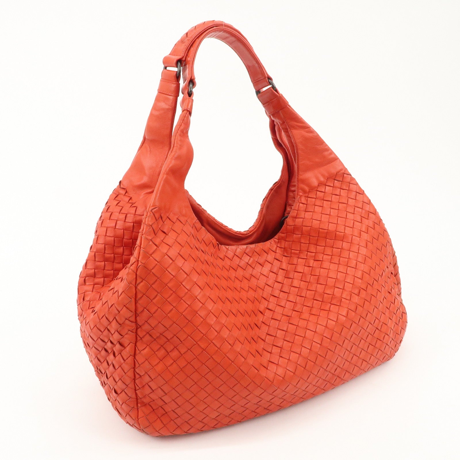 BOTTEGA VENETA Intrecciato Leather Campana Shoulder Bag Used