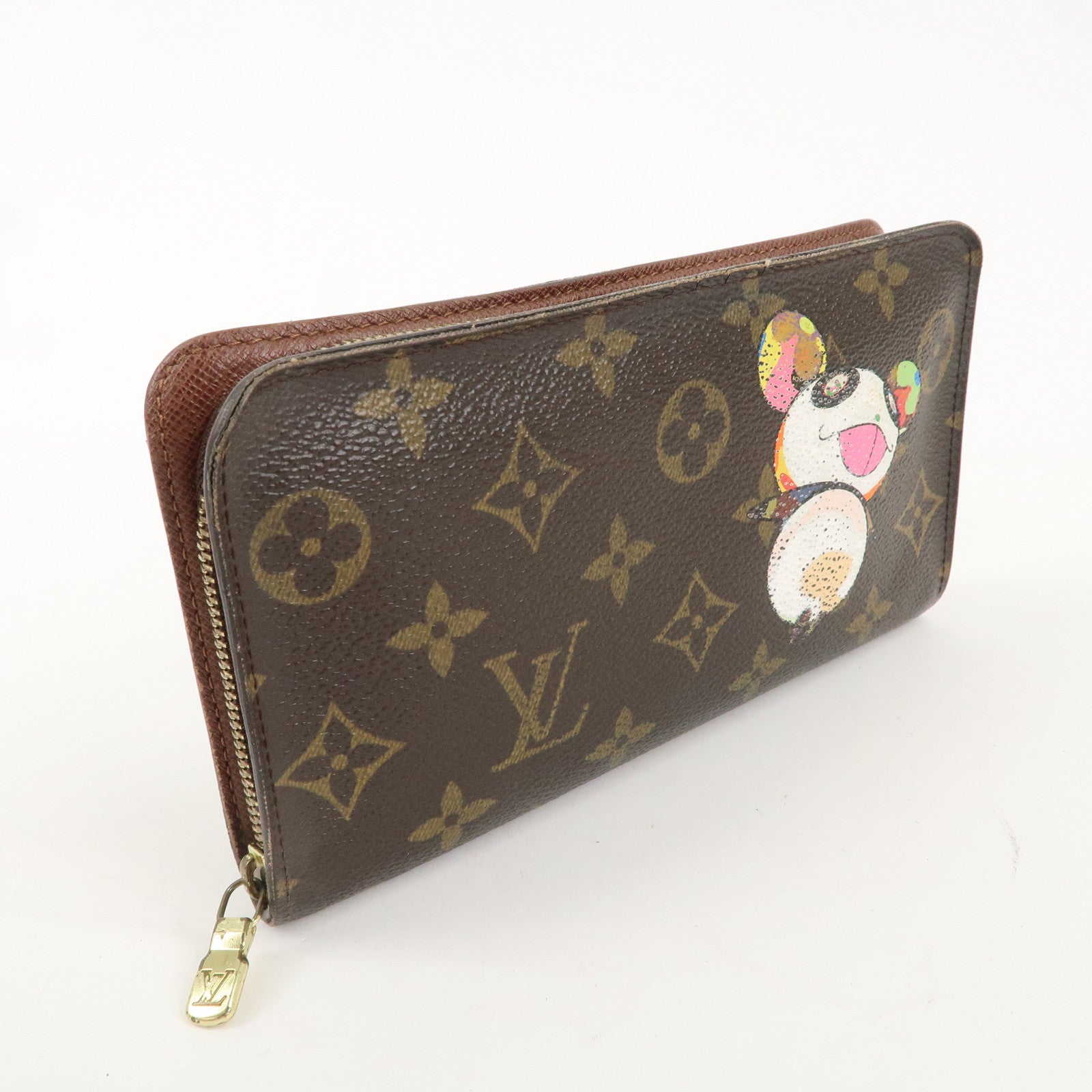 Louis Vuitton Murakami Panda Print Porte Monnaie Zip Wallet M61729