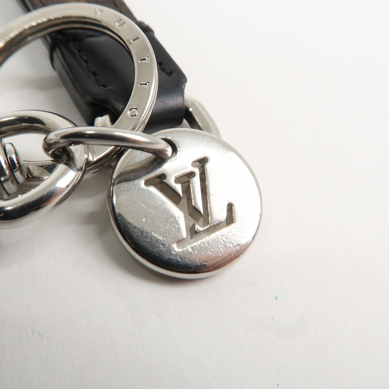 Louis Vuitton Monogram Slim Dragonne Key Holder Bag Charm M00853